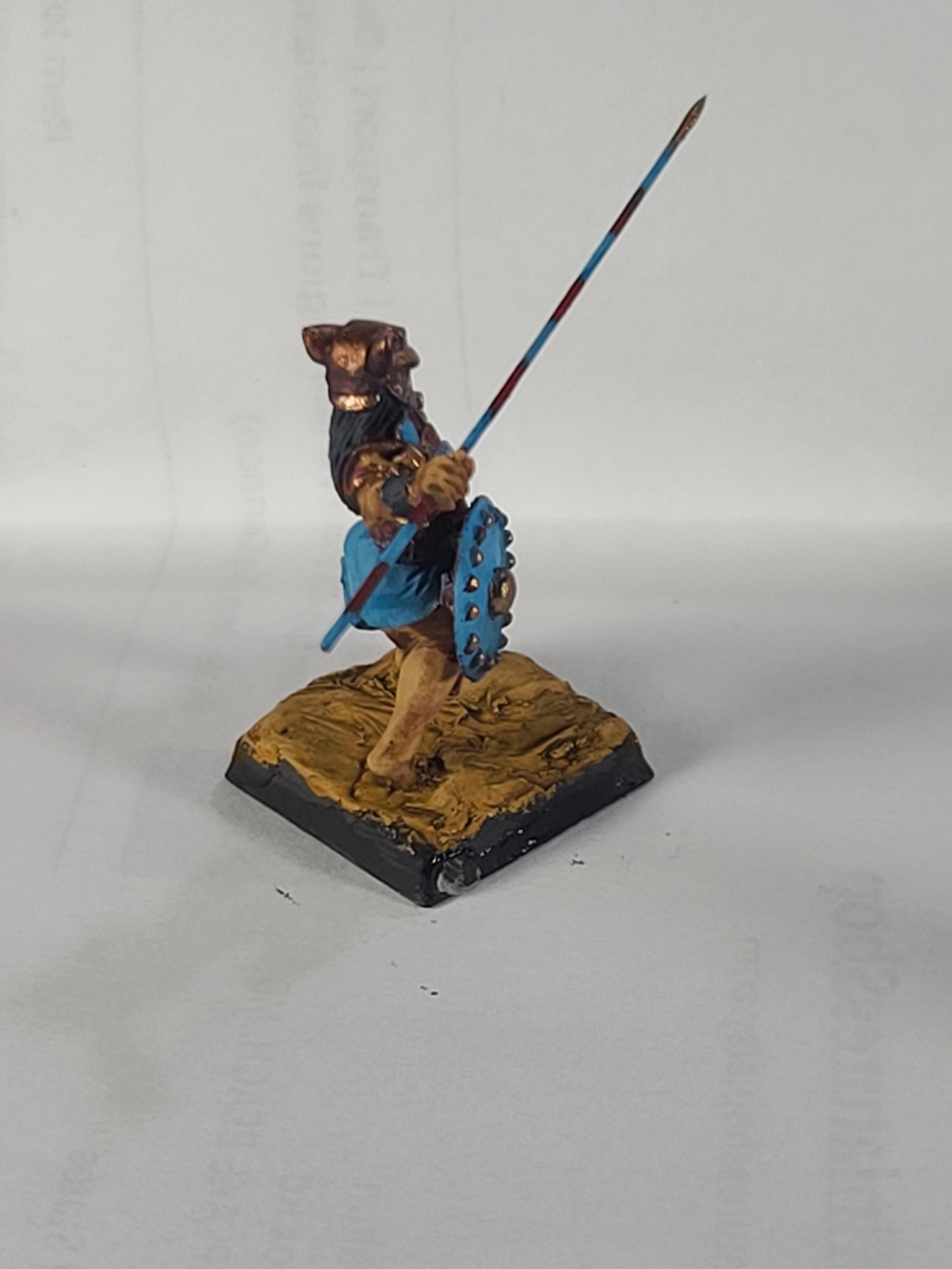 Basti, Blade Dancer, Conversion, Crocodile Games, Hero, Spear, Wargods Of Aegyptus