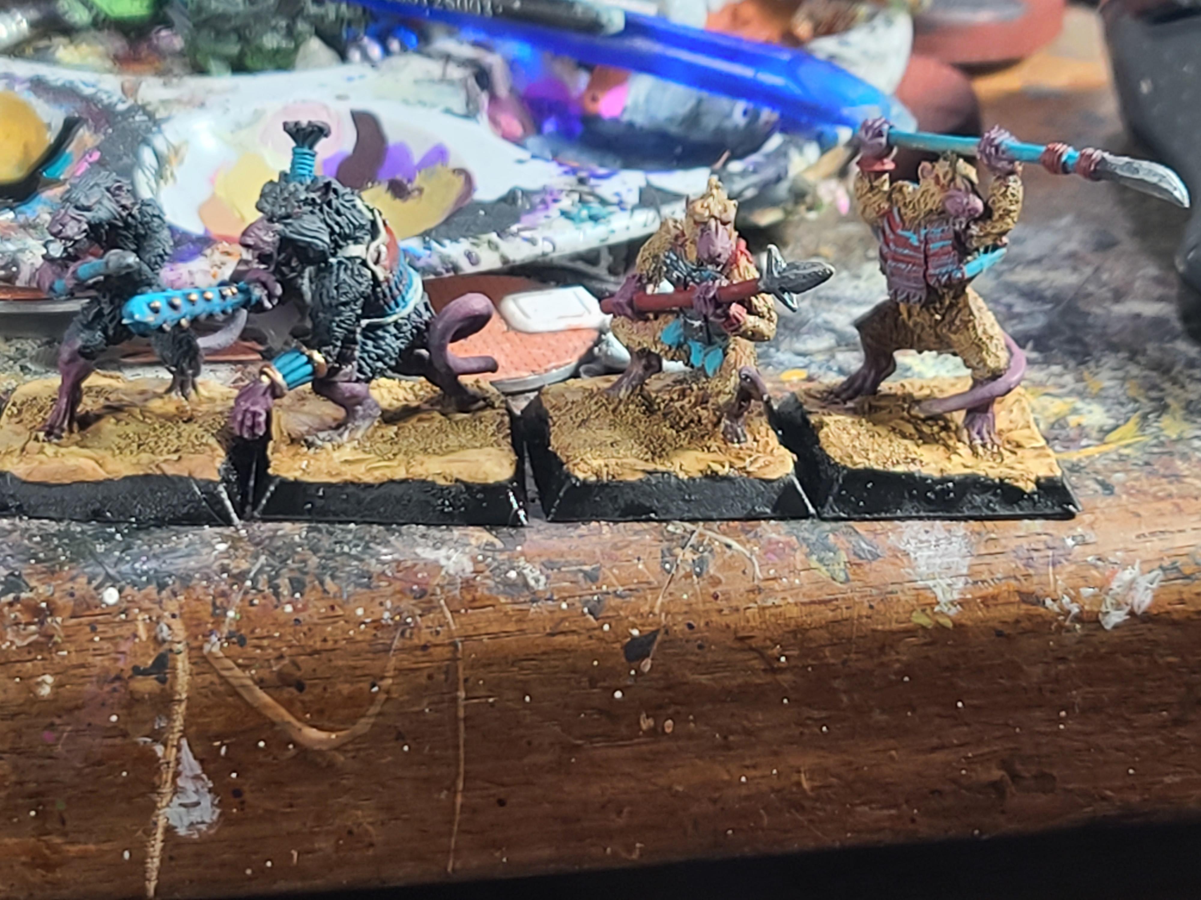 Aeg, Clan War, Club, Nezumi, Rat Men, Spear, Tetsubo
