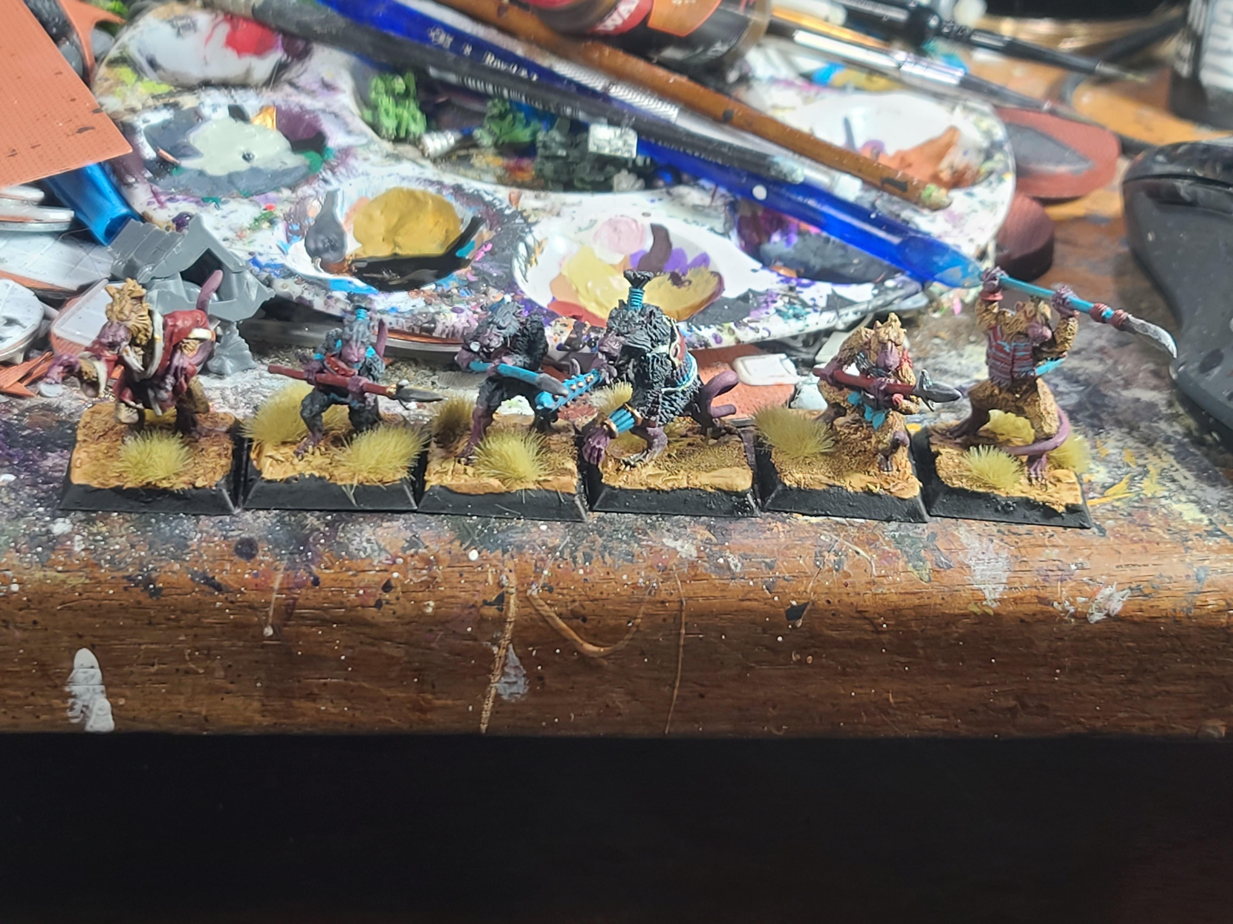 Aeg, Clan War, Nezumi, Rat Men, Spear, Tetsubo, Warriors