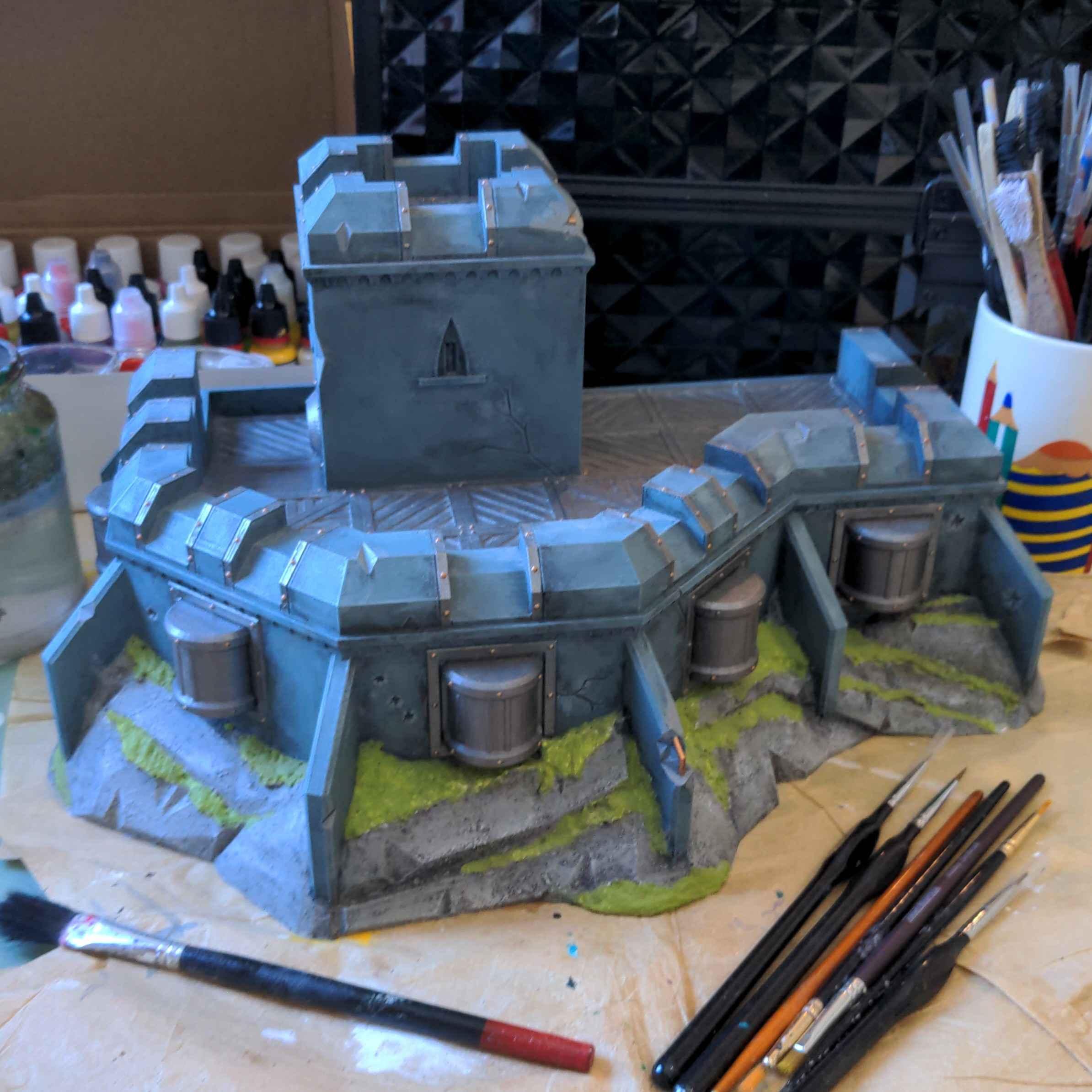 2nd Edition, 3dprinting, Bunker, Fortress, Oldhammer, Terrain