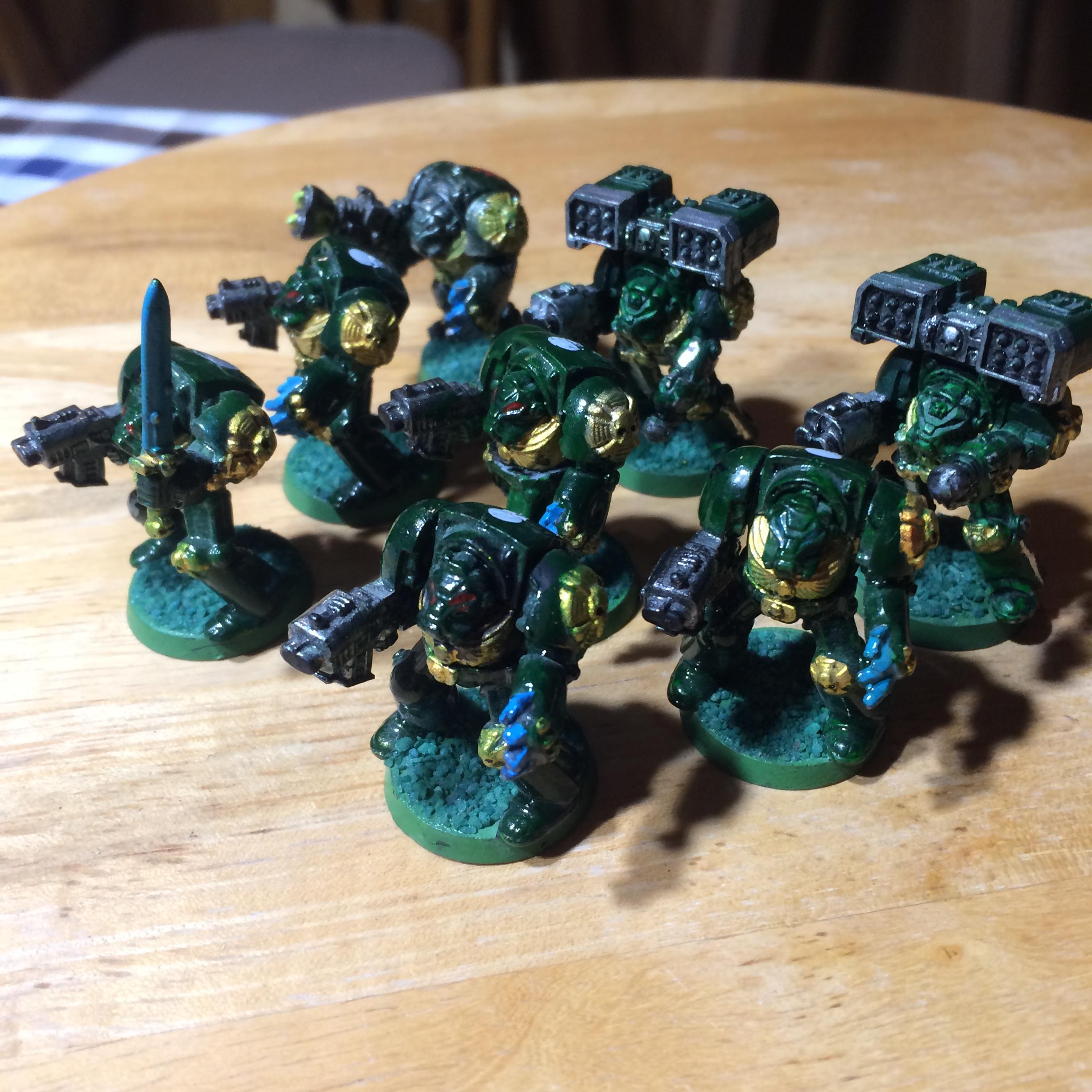 Angel, Dark, Dark Angels, Dreadnought, Green, Terminator Armor