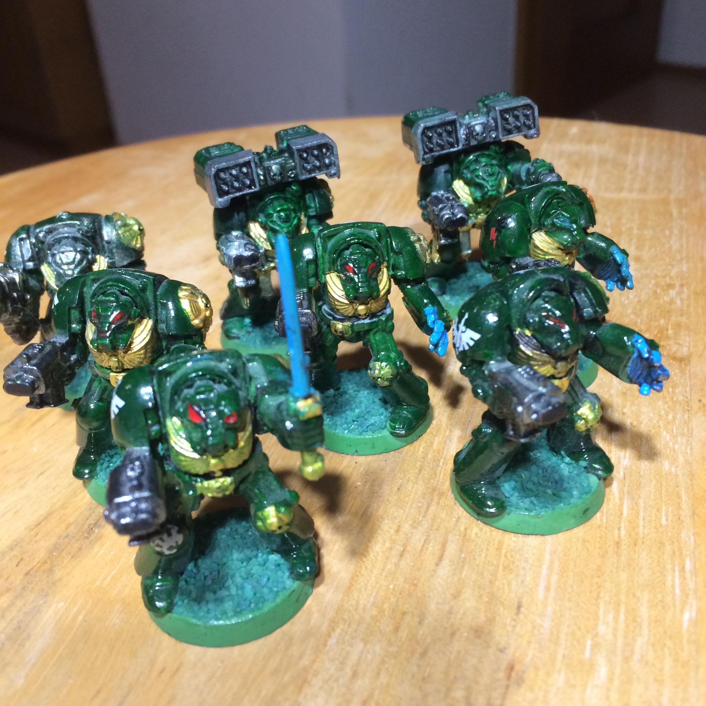 Angel, Dark, Dark Angels, Dreadnought, Green, Terminator Armor