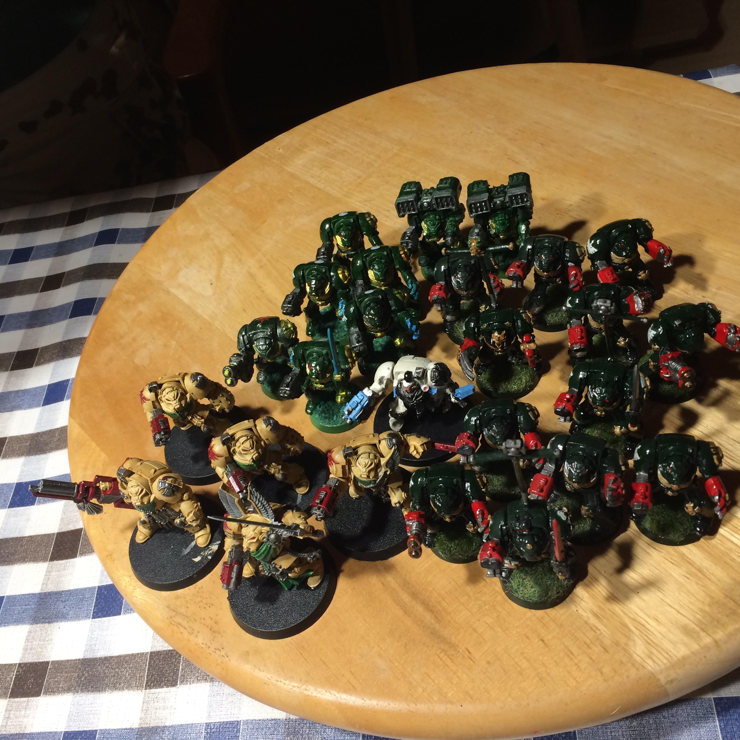 Angel, Dark, Dark Angels, Dreadnought, Green, Terminator Armor