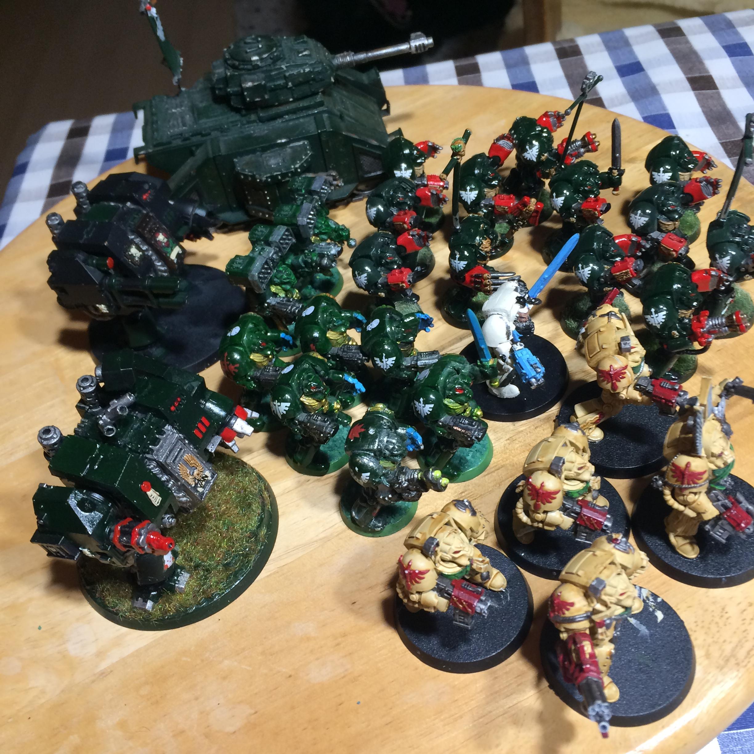 Angel, Dark, Dark Angels, Dreadnought, Green, Terminator Armor