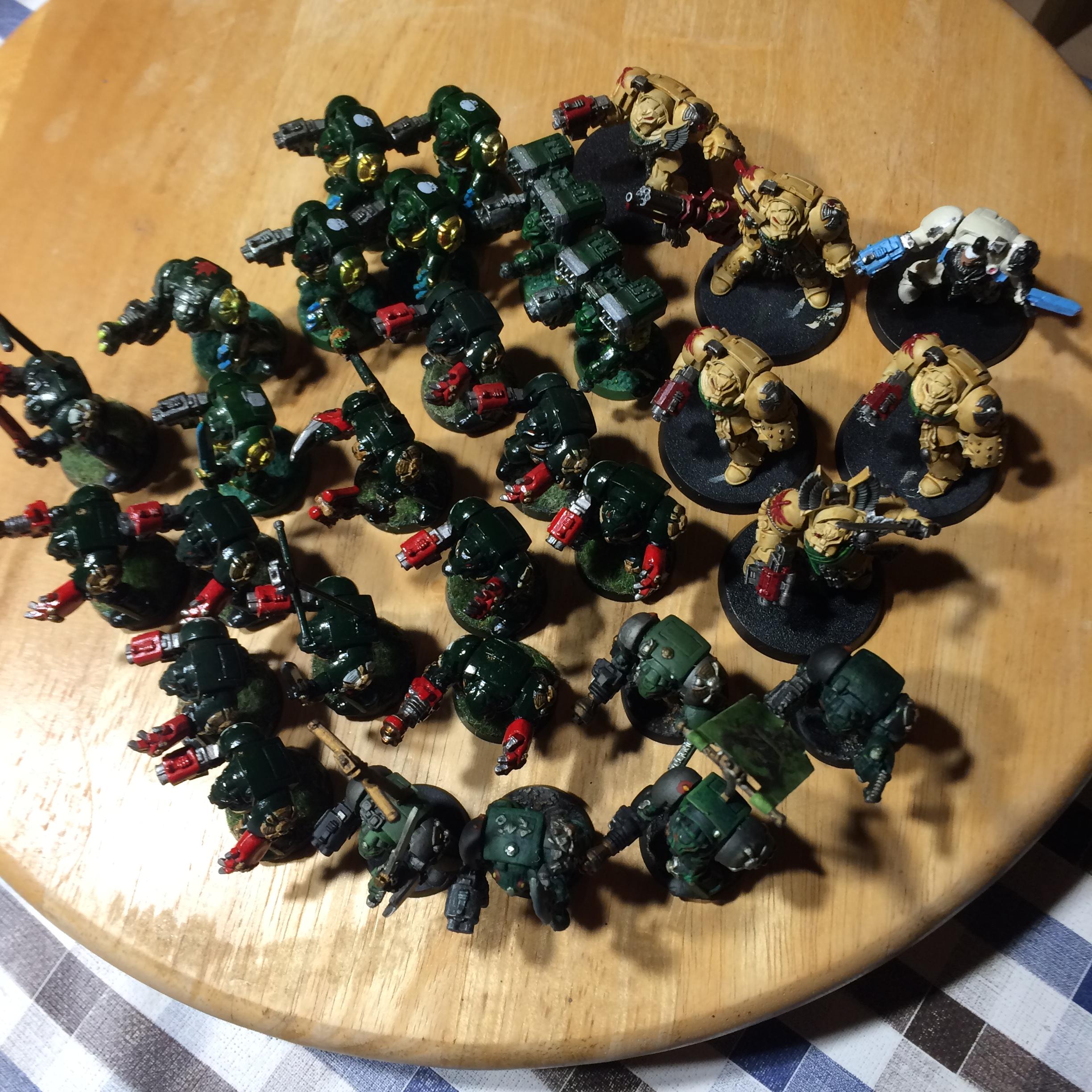 Angel, Dark, Dark Angels, Dreadnought, Green, Terminator Armor