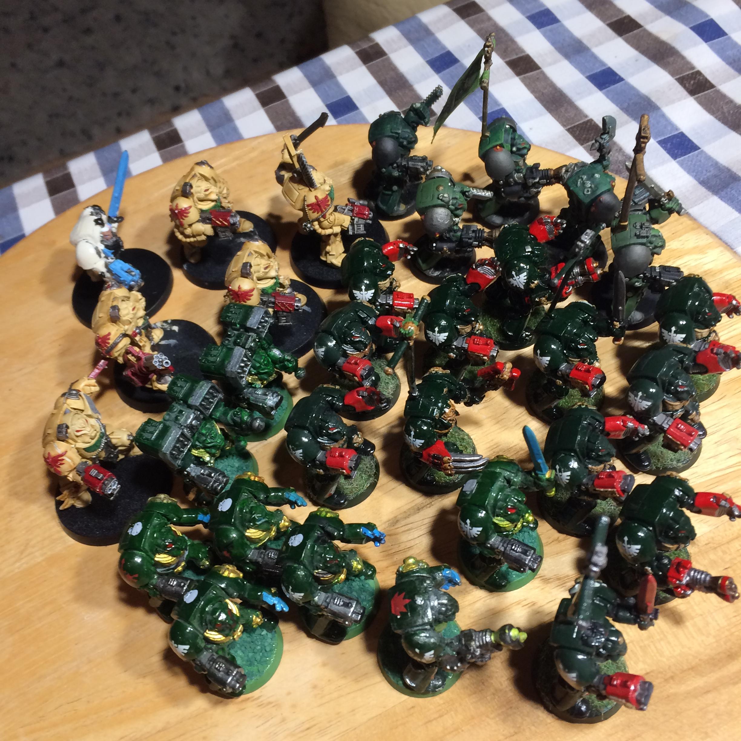 Angel, Dark, Dark Angels, Dreadnought, Green, Terminator Armor