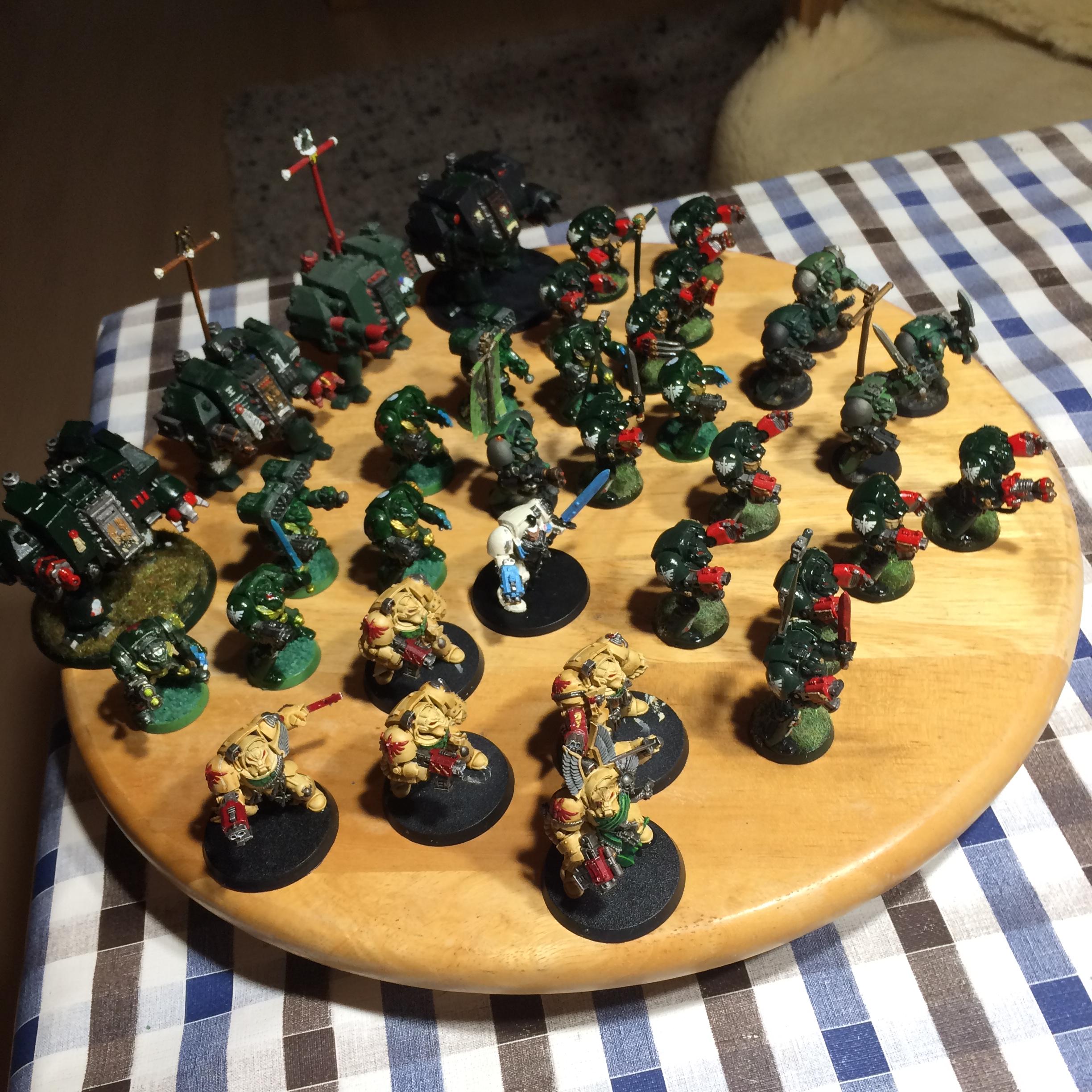Angel, Dark, Dark Angels, Dreadnought, Green, Terminator Armor
