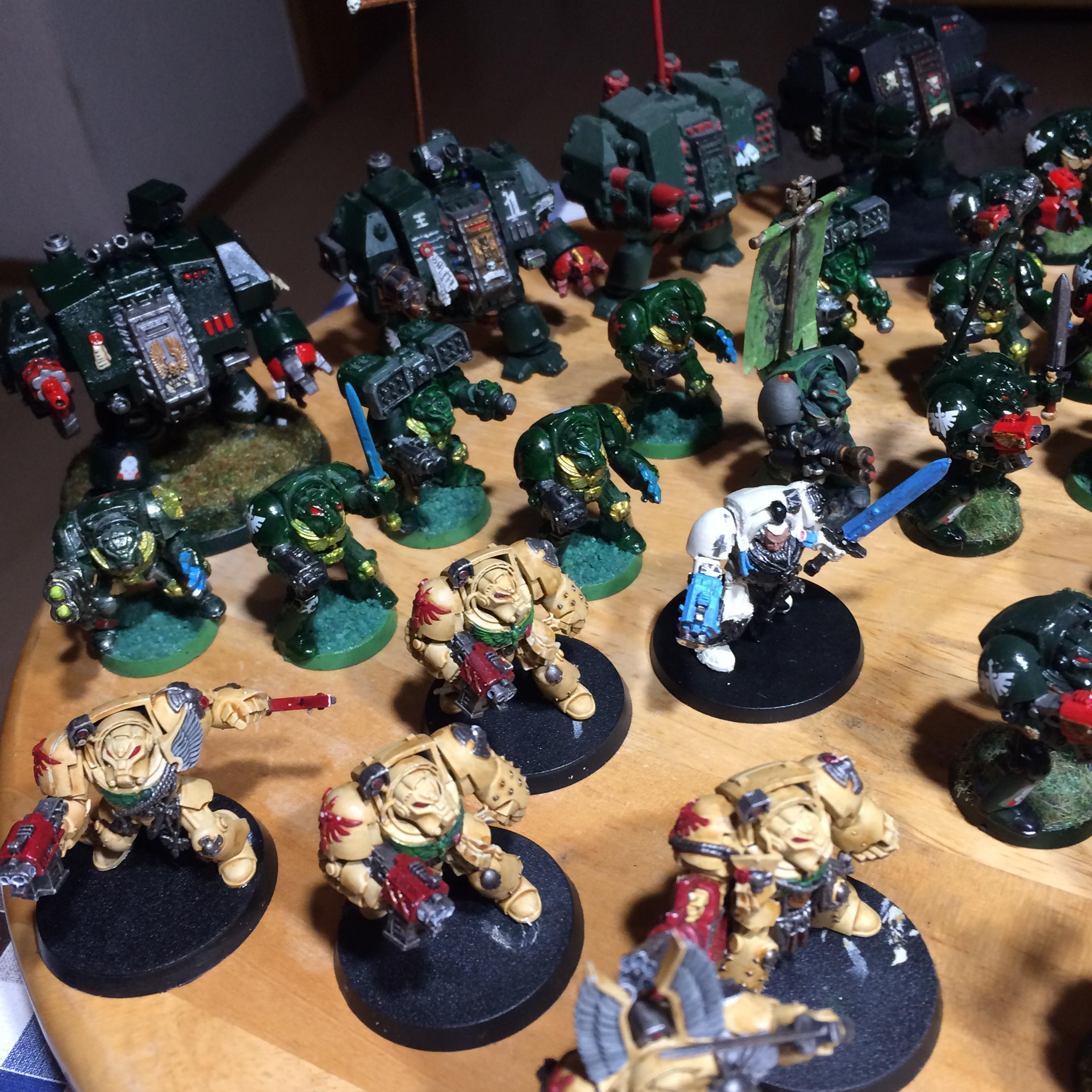 Angel, Dark, Dark Angels, Dreadnought, Green, Terminator Armor