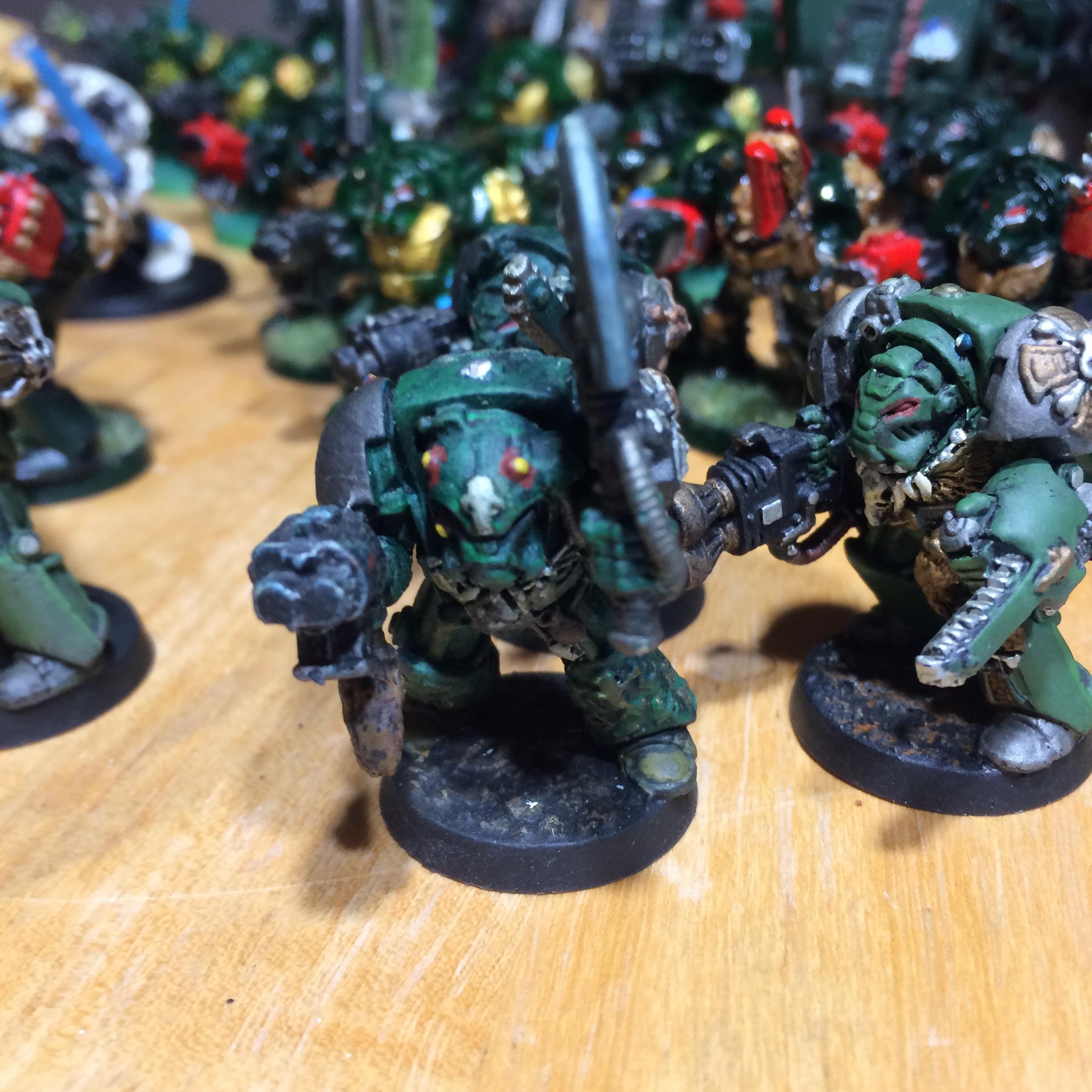 Angel, Dark, Dark Angels, Dreadnought, Green, Terminator Armor