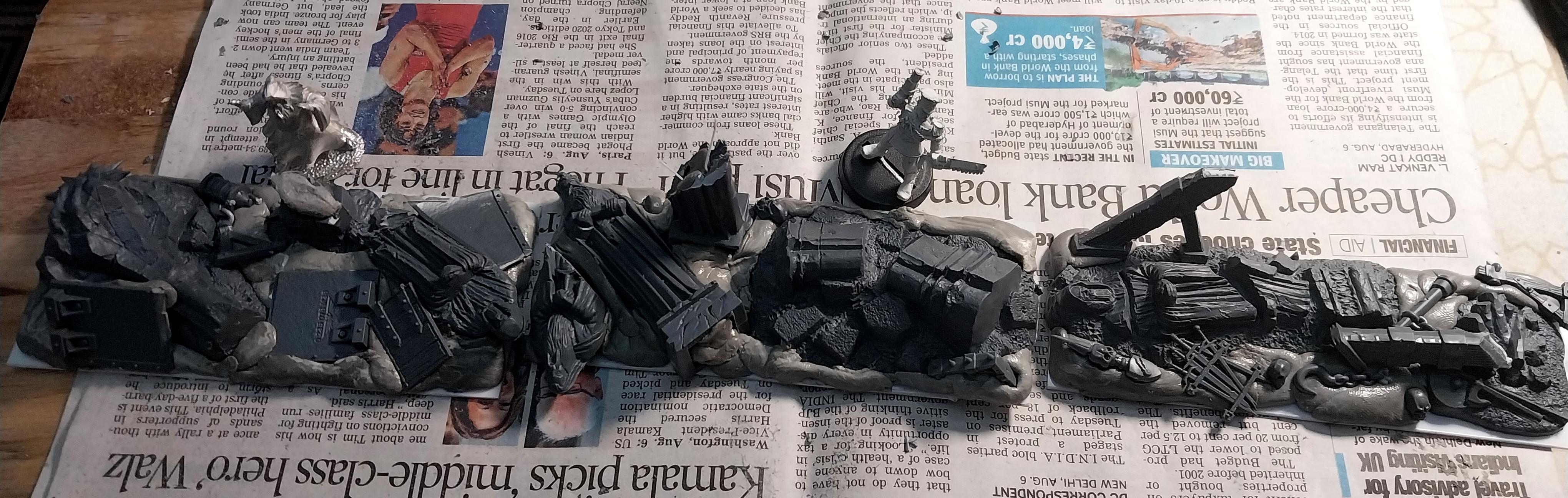 Lord Of The Rings, Middle Earth, Ruins, Ruins Of Osgiliath, Scatter Terrain, Temple, Warhammer 40,000, Work In Progress