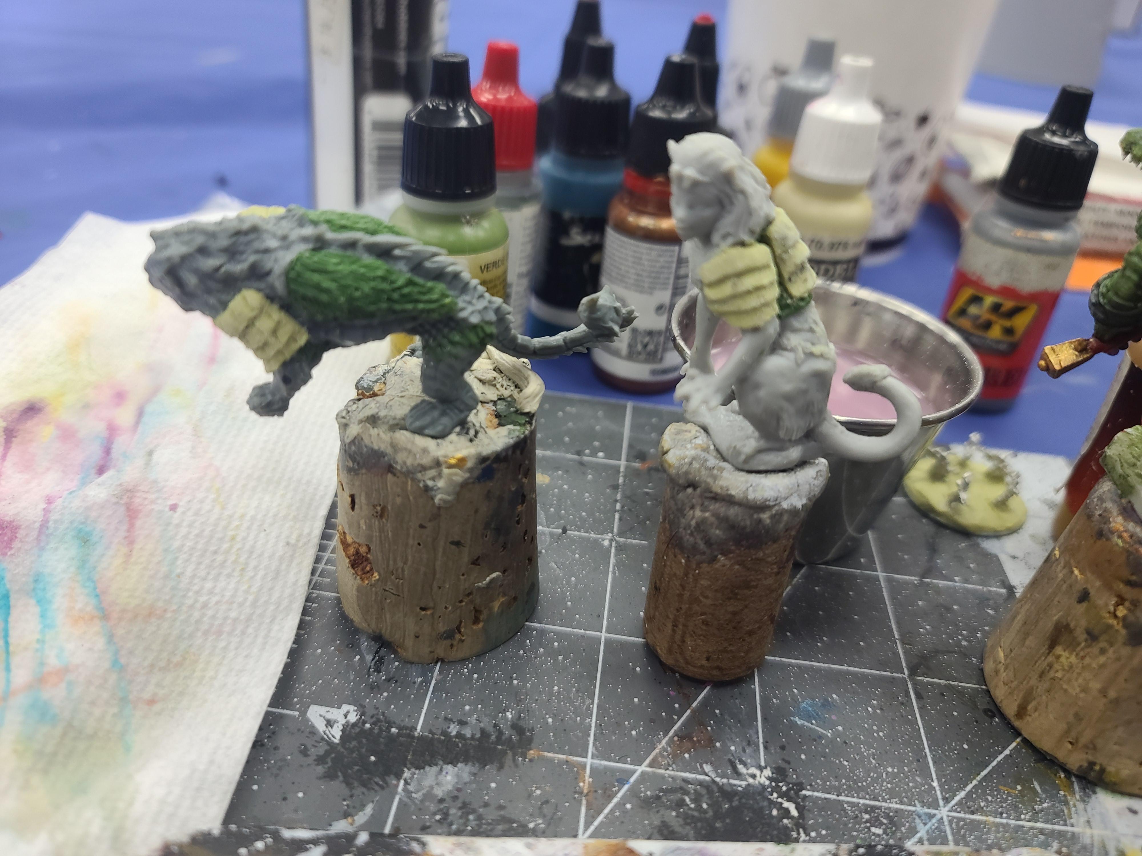 Conversion, Lions Of Jabr, Manticore, Reaper Miniatures, Sculpting, Sphynx, Trench Crusade