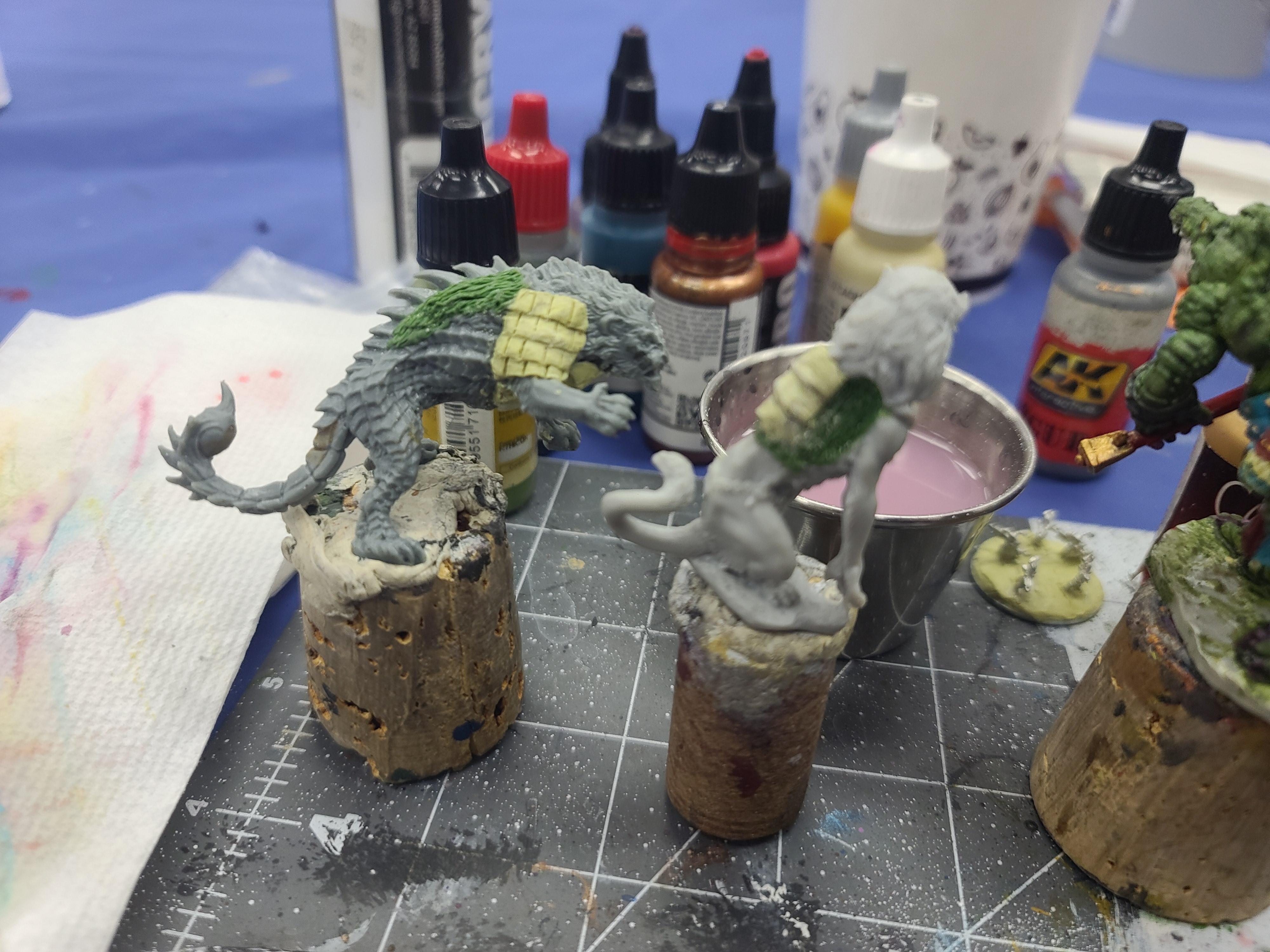 Conversion, Lions Of Jabr, Manticore, Reaper Miniatures, Sculpting, Sphynx, Trench Crusade