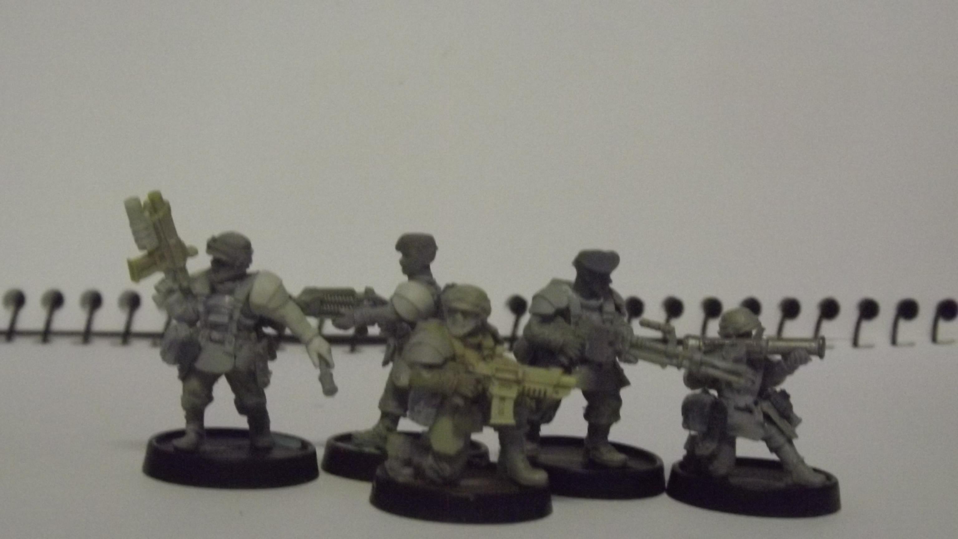 Anvil Industry, Auxilary Grenade Launcher, Bolter, Grenade Launcher, Grenadiers, Guardsmen, Heavy Stubber, Kasrkin, Mechanised Infantry, Medium Machinegun, Plasma Gun, Storm Troopers, Victoria Miniatures