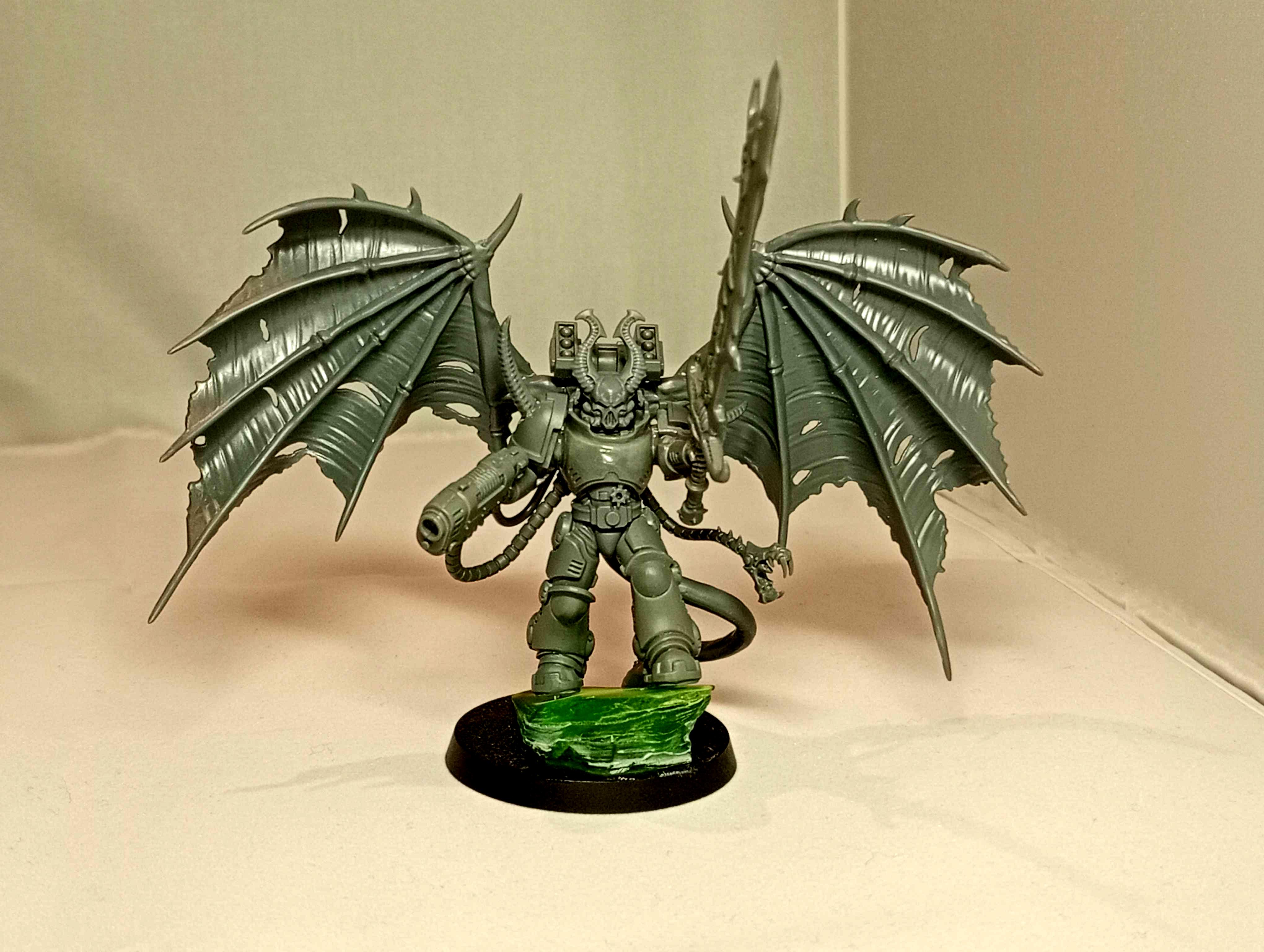 Chaos Lord, Chaos Space Marines, Conversion, Kitbash Chaos, Warhammer 40,000, Work In Progress