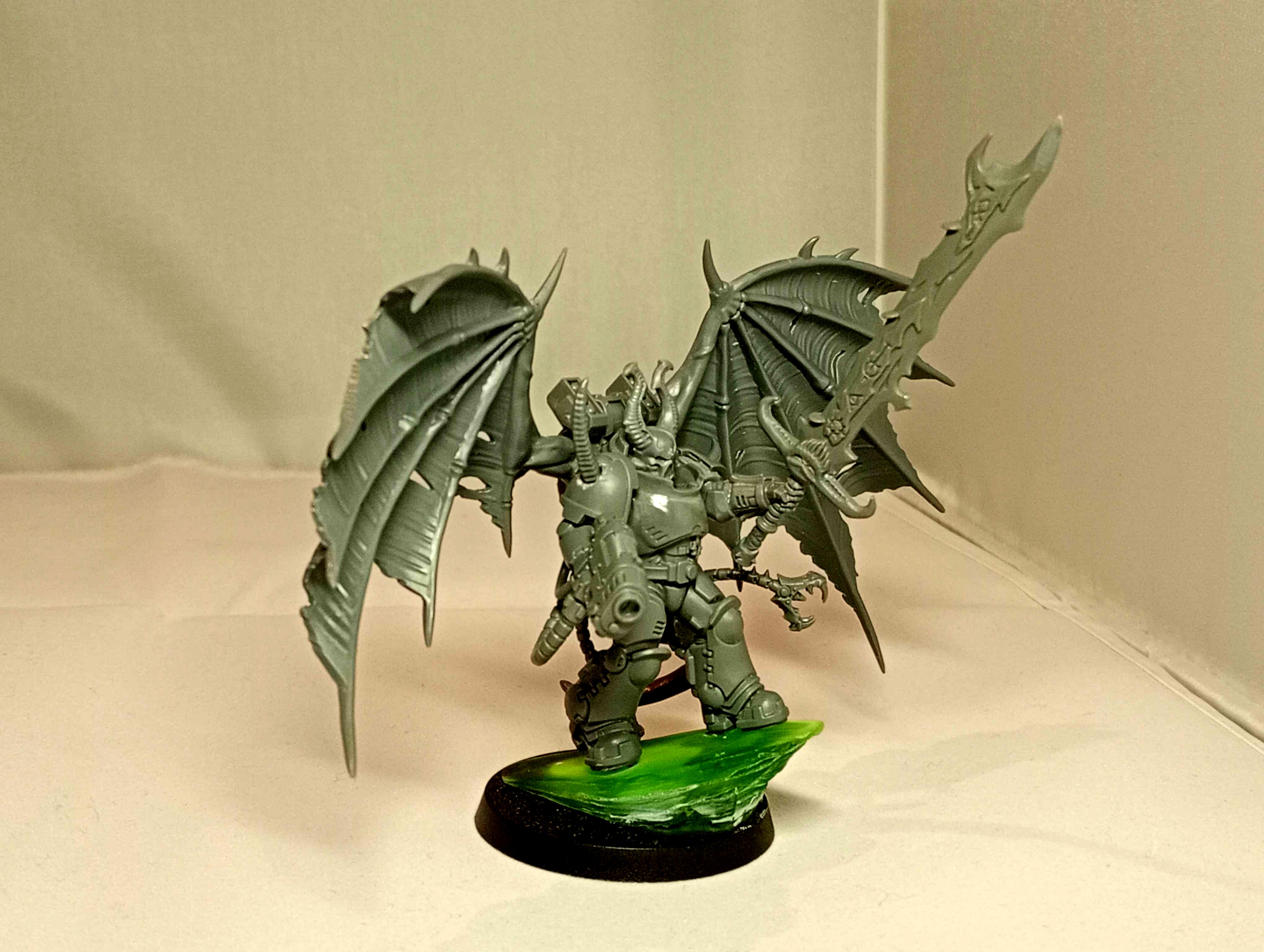 Chaos Lord, Chaos Space Marines, Conversion, Kitbash Chaos, Warhammer 40,000, Work In Progress
