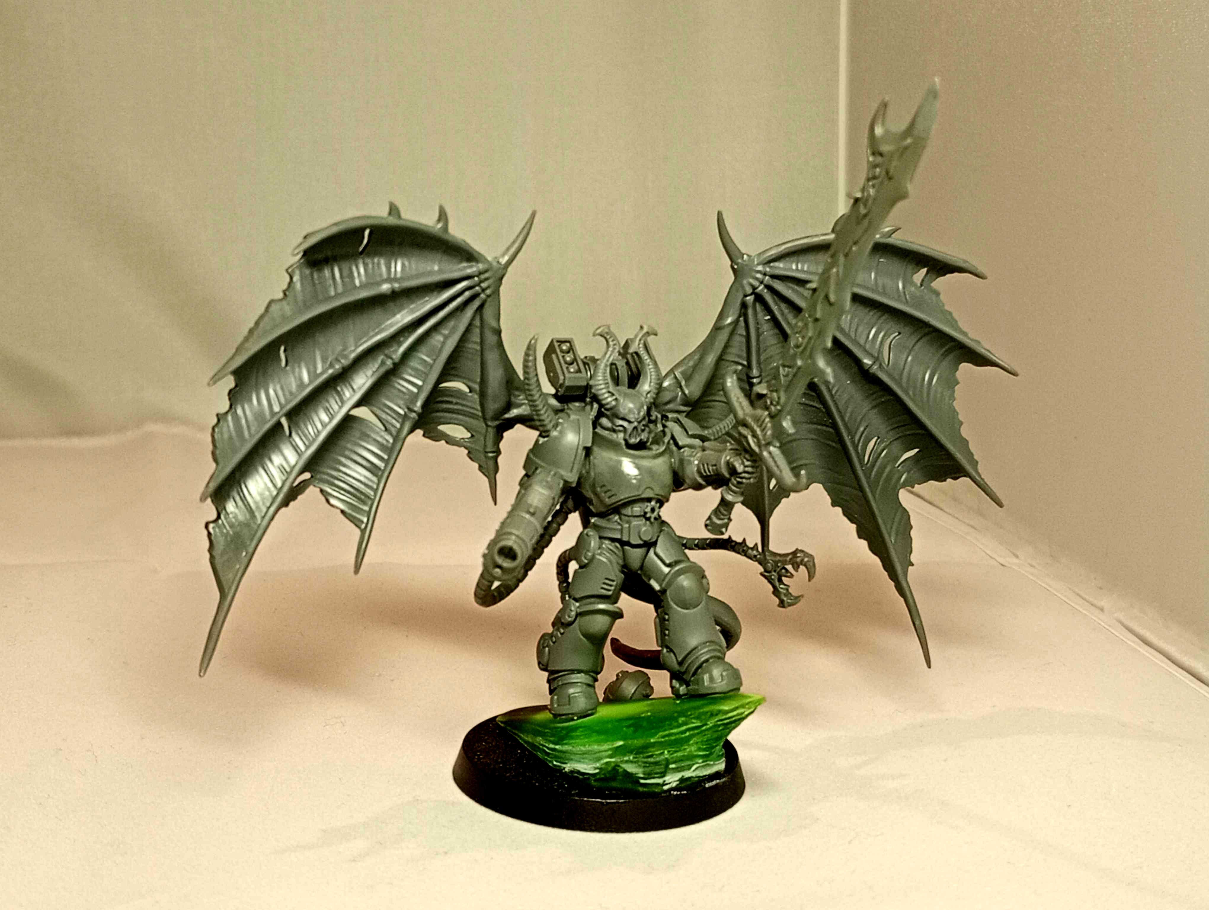 Chaos Lord, Chaos Space Marines, Conversion, Kitbash Chaos, Warhammer 40,000, Work In Progress