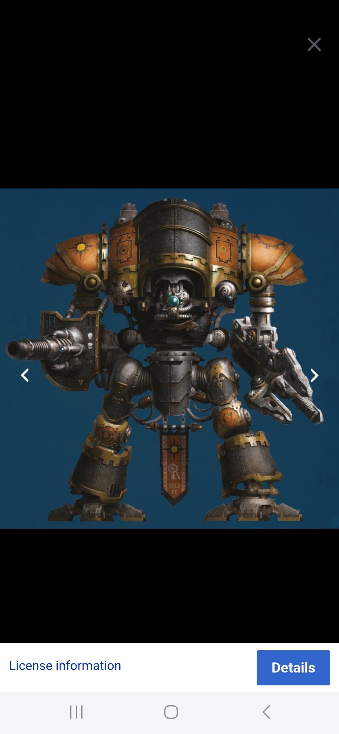 Imperial Knights, Warhammer 40,000