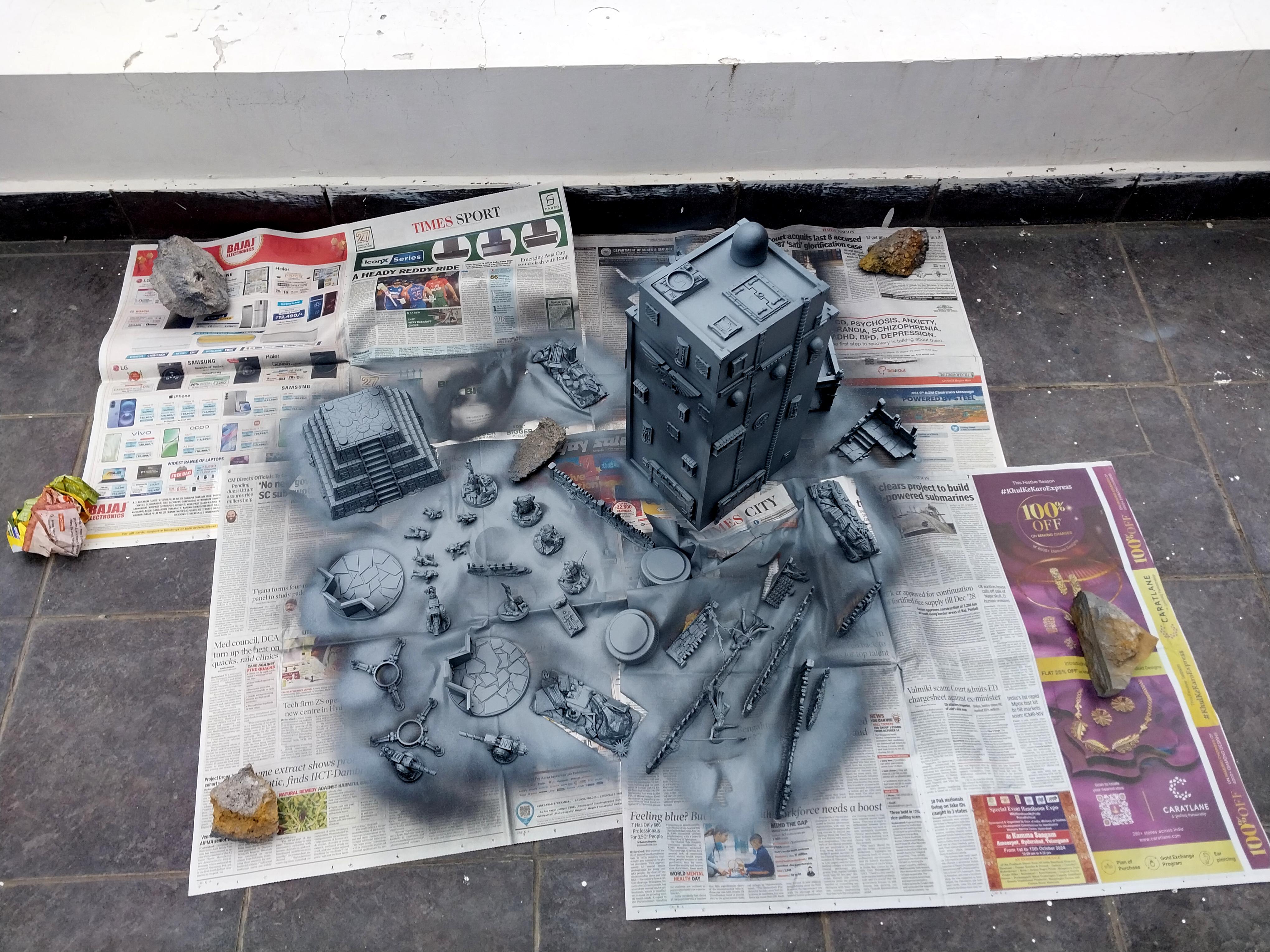 Fortification, Terrain, Thin Blue Line, Tower, Wall, Work In Progress