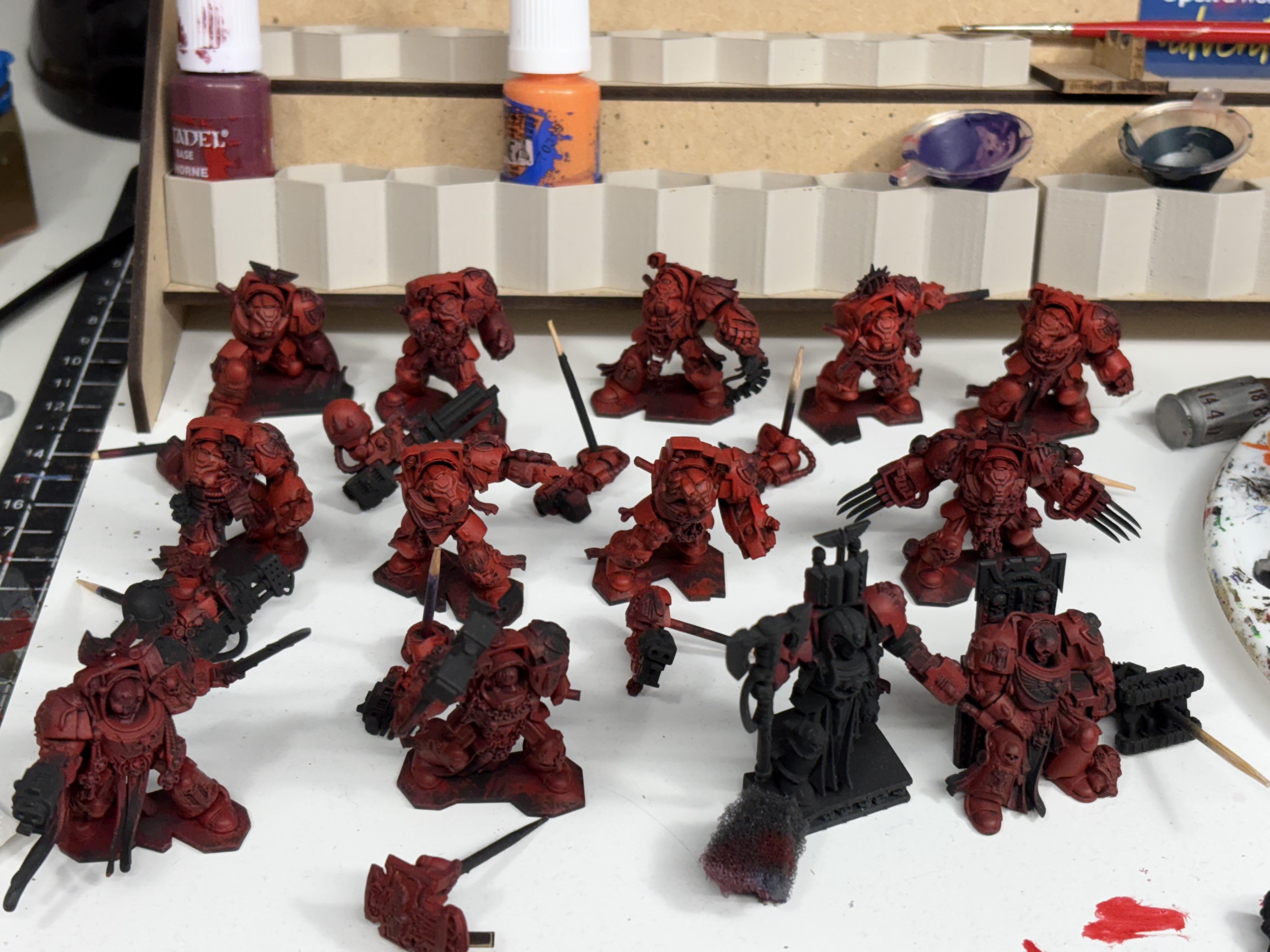 Blood Angels, Space Hulk, Terminator Armor, Warhammer 40,000, Work In Progress