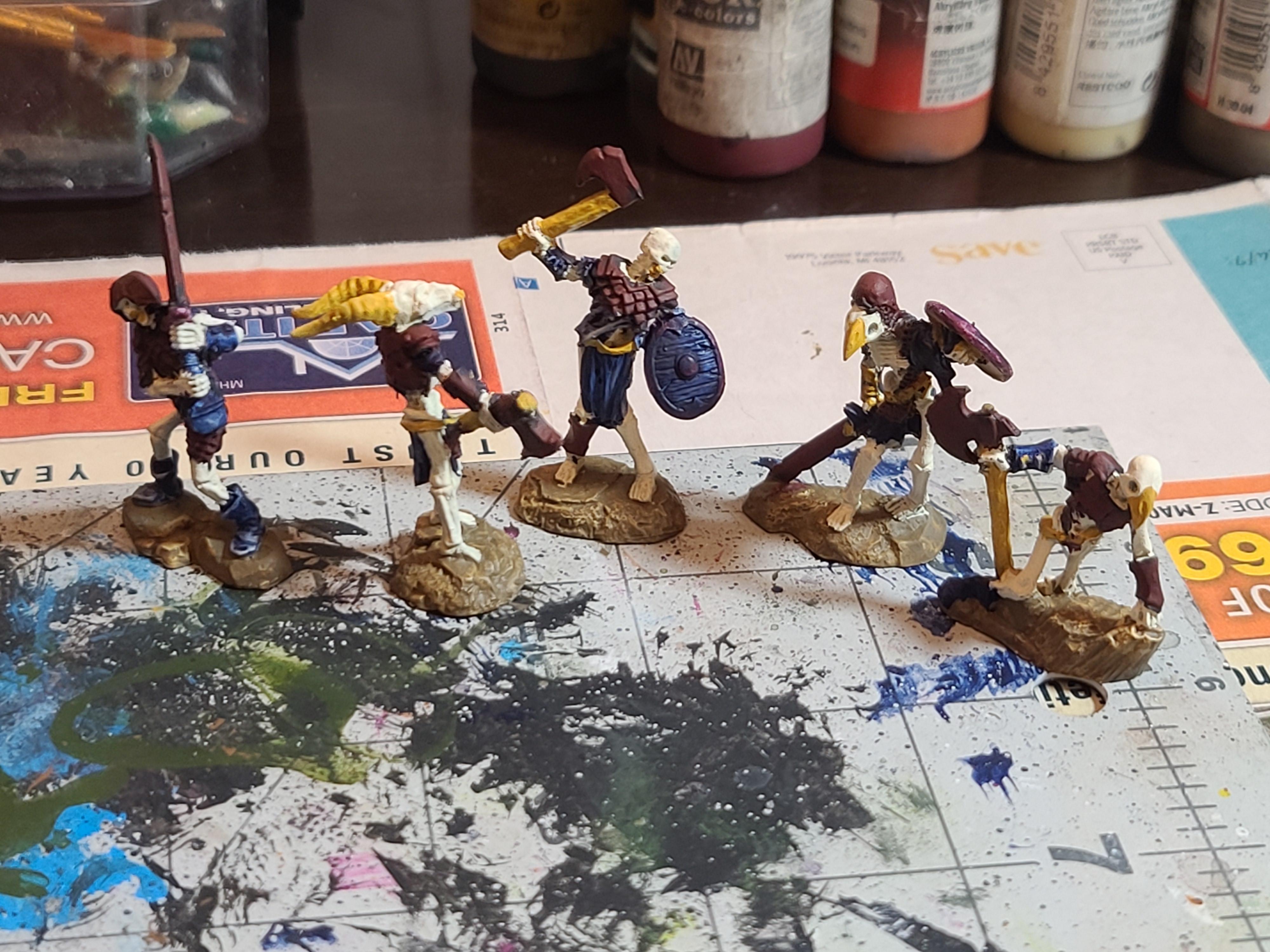 Bones Usa, Heavy Infantry, Kitbash, Reaper Miniatures, Skeletons, Skullz Kit, Undead