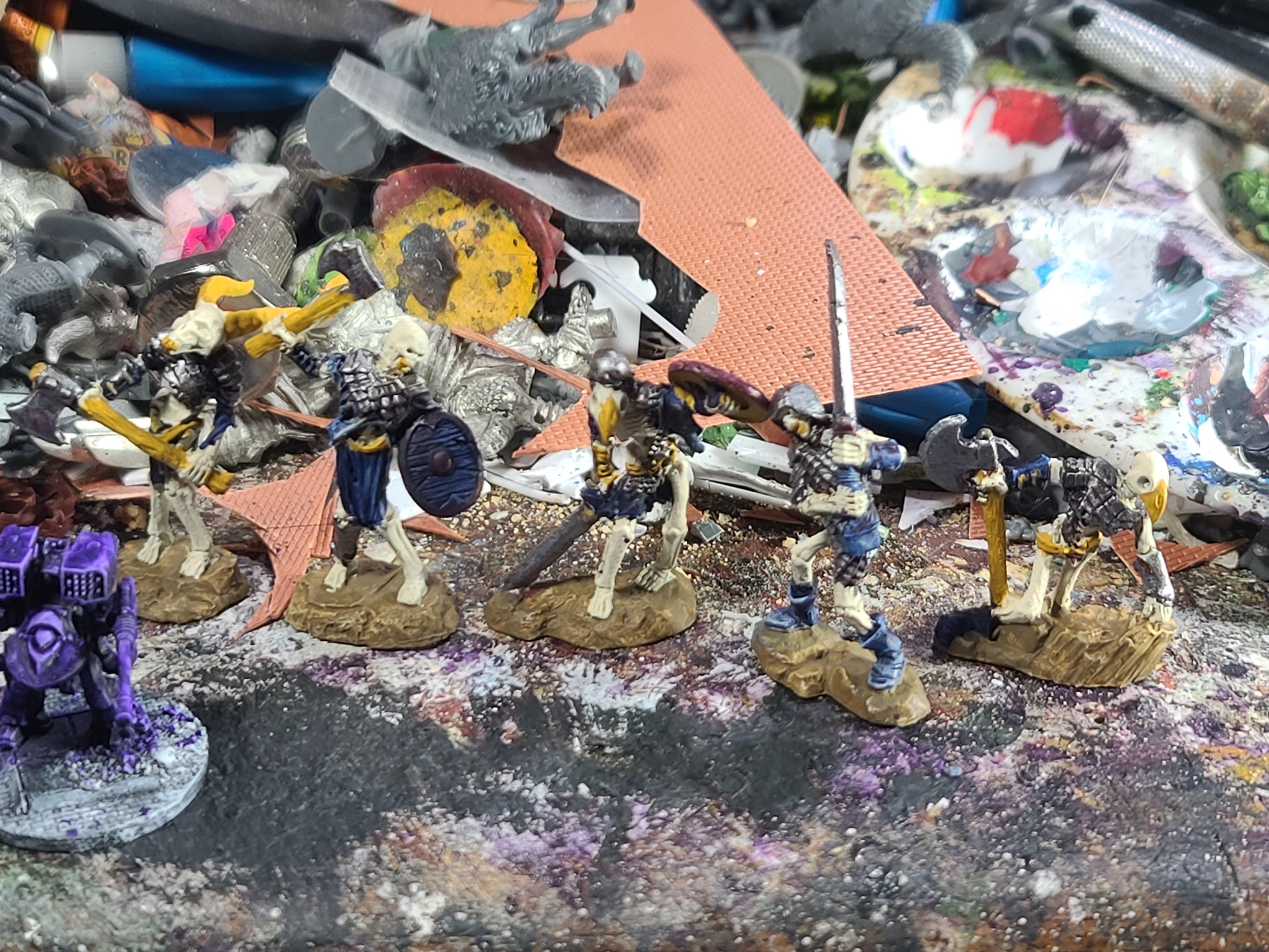 Bog Skeletons, Bones Usa, Heavy Infantry, Reaper Miniatures, Skeletons, Undead, Warhammer Fantasy