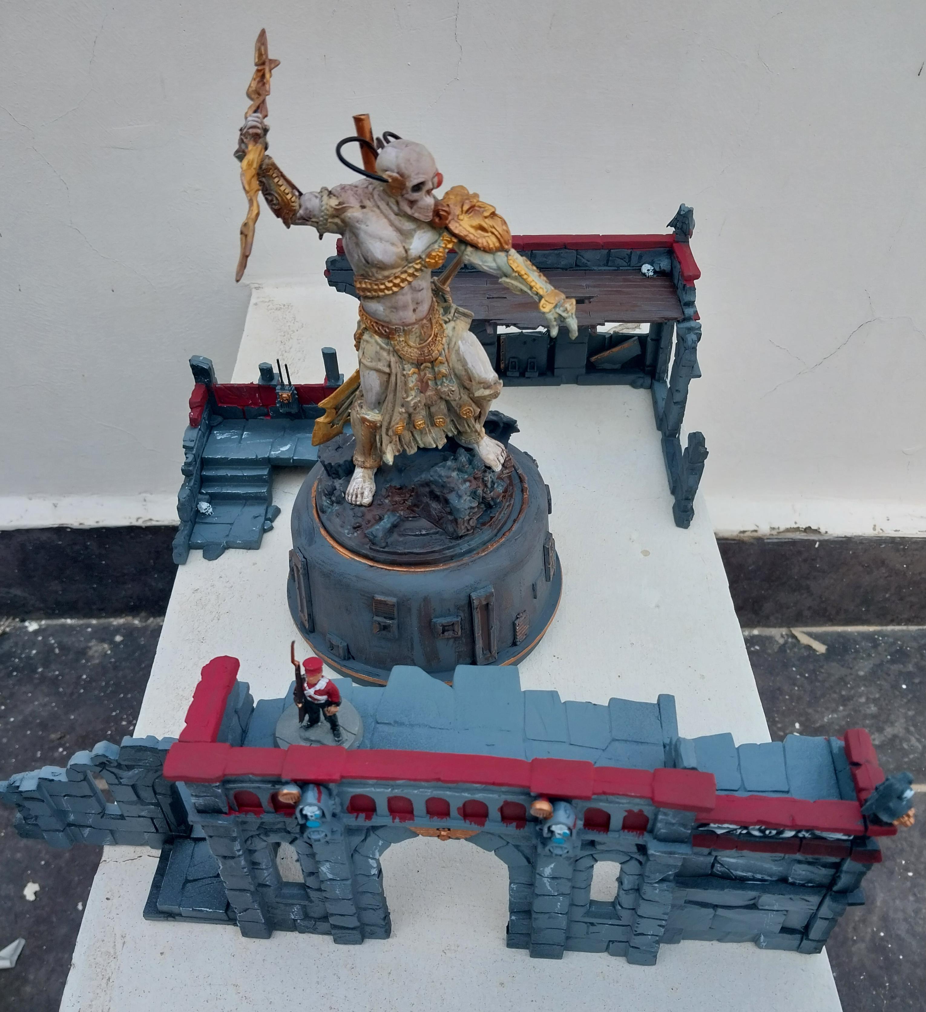 Conversion, Emperor, Emperor Of Mankind, Giant, Lord Of The Rings, Middle Earth, Reaper, Ruins, Statue, Temple, Terrain