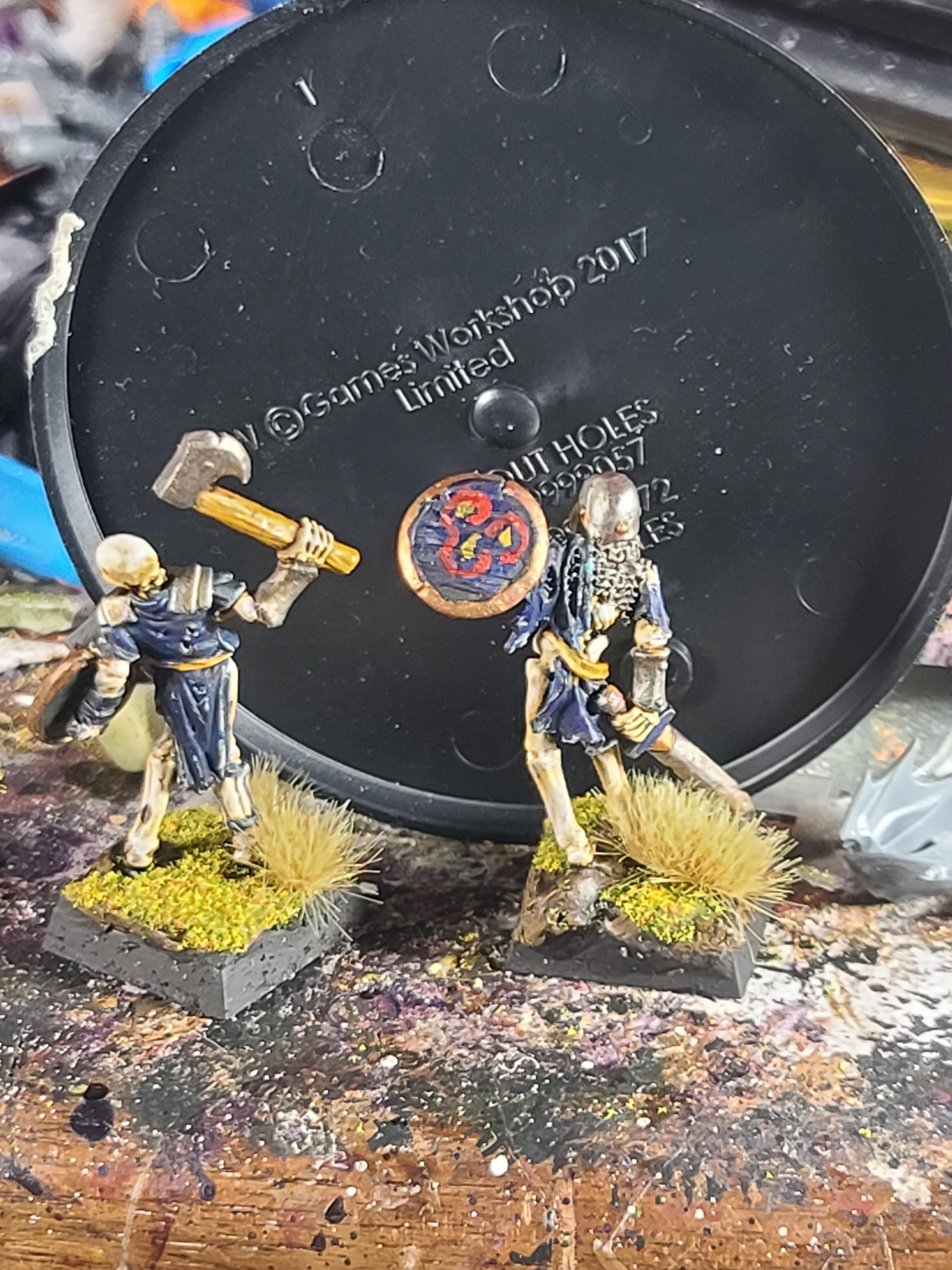 Bog Skeletons, Heavy Infantry, Reaper Miniatures, Shieldmen, Skeletons, Undead