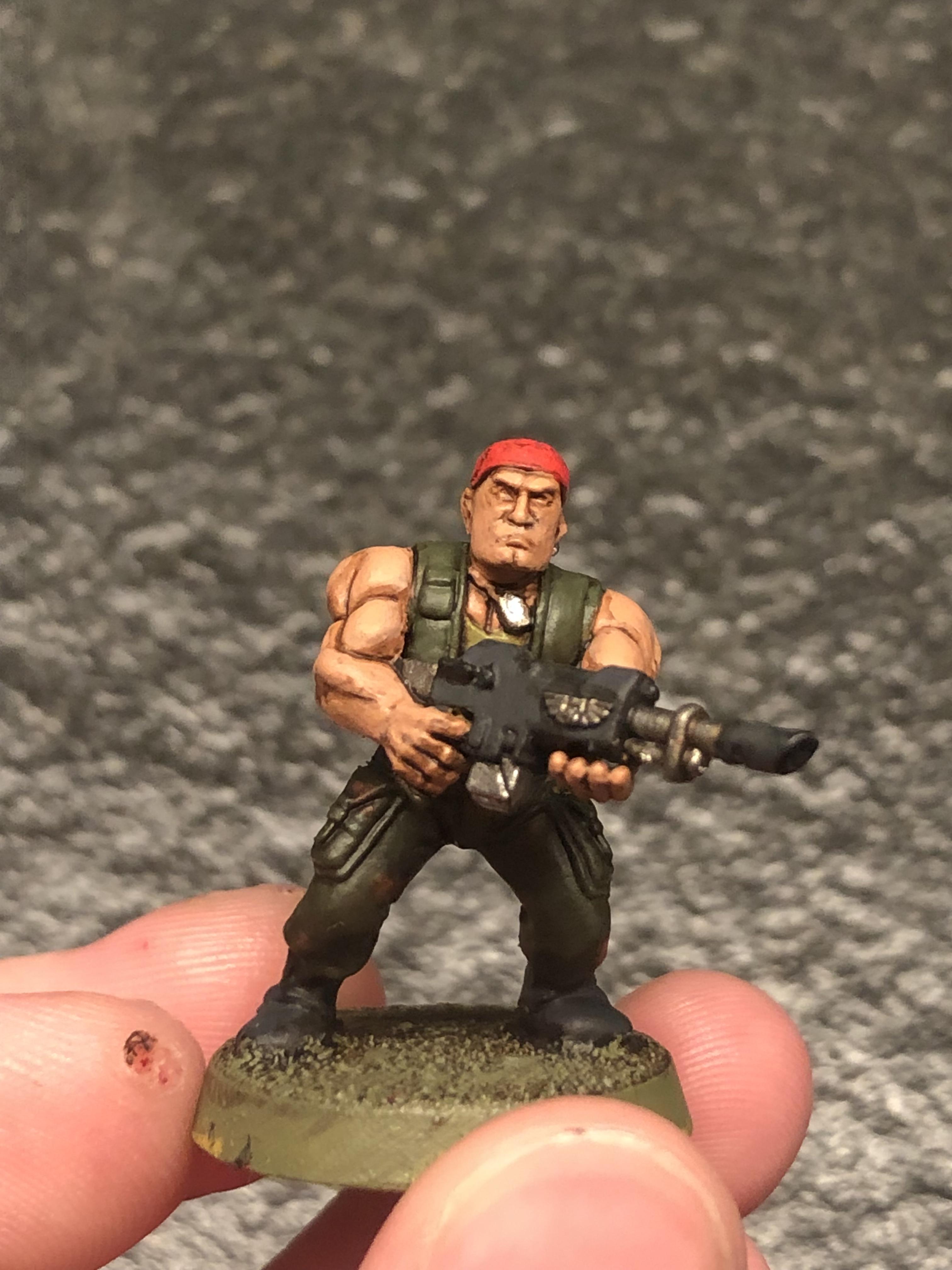 Astra Militarum, Bandana, Camouflage, Catachan, Catachan Jungle Fighters, Imperial Guard, Jungle, Retro, Tattoo