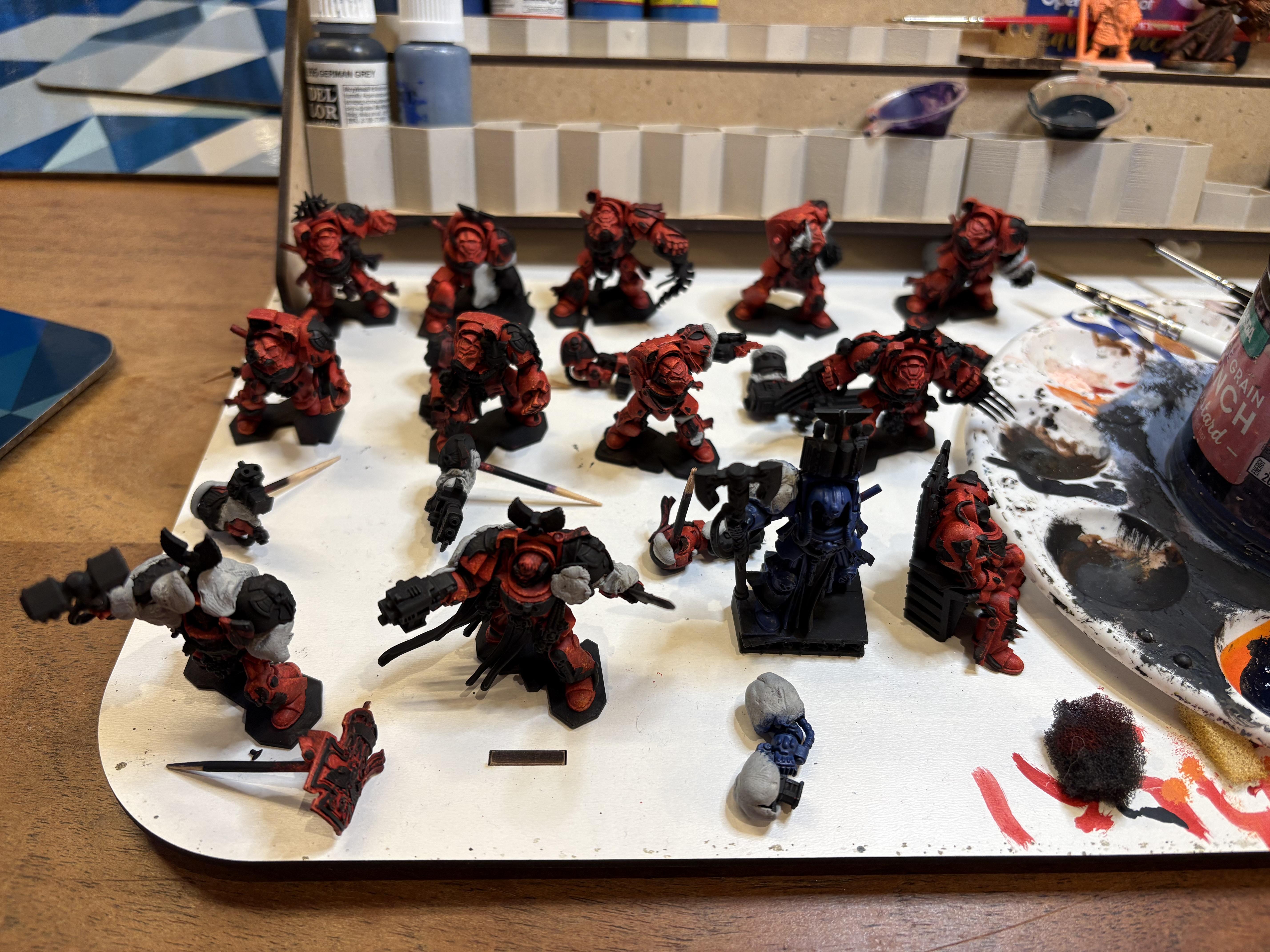 Blood Angels, Space Hulk, Terminator Armor, Warhammer 40,000, Work In Progress