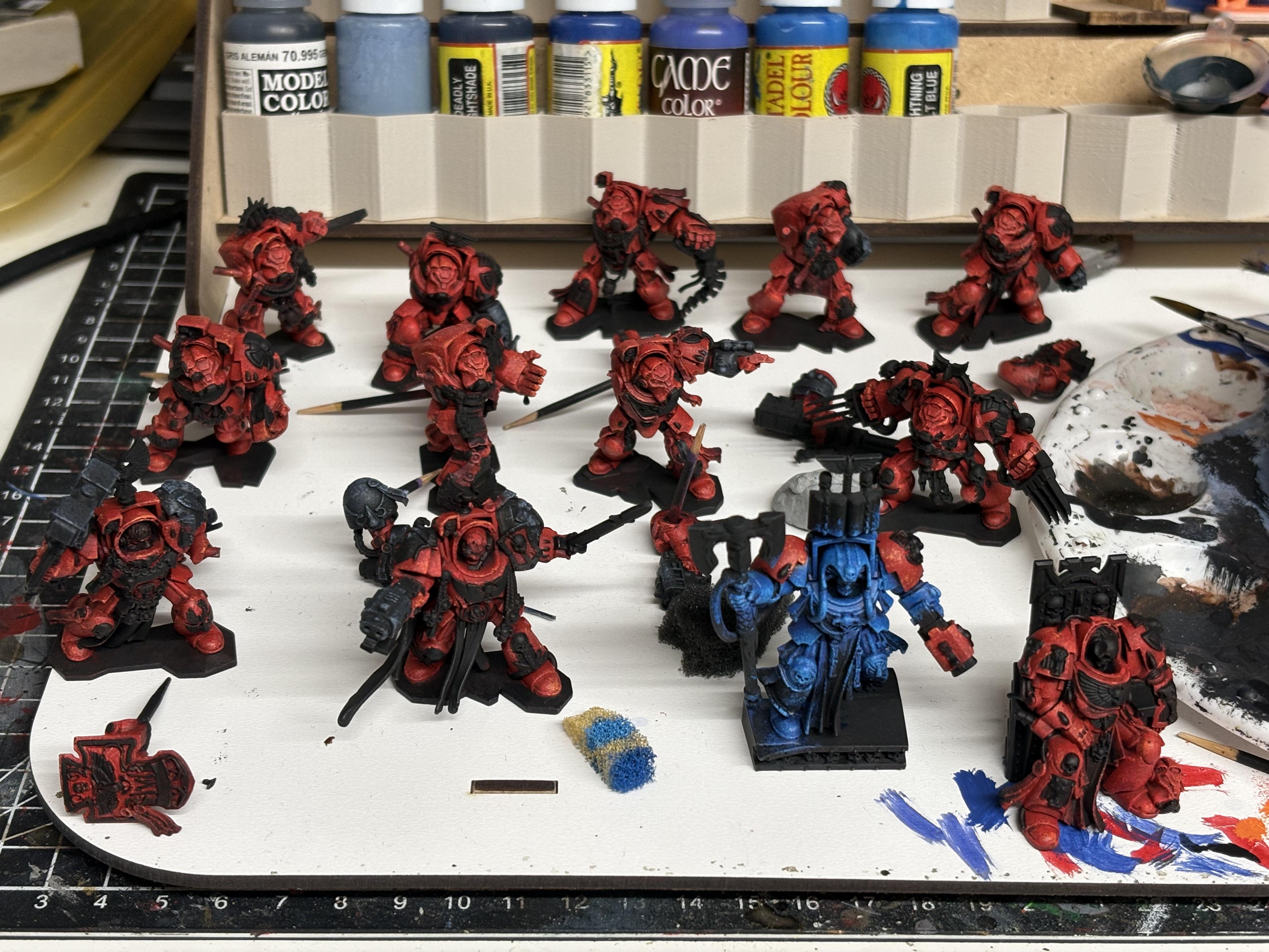 Blood Angels, Space Hulk, Terminator Armor, Warhammer 40,000, Work In Progress