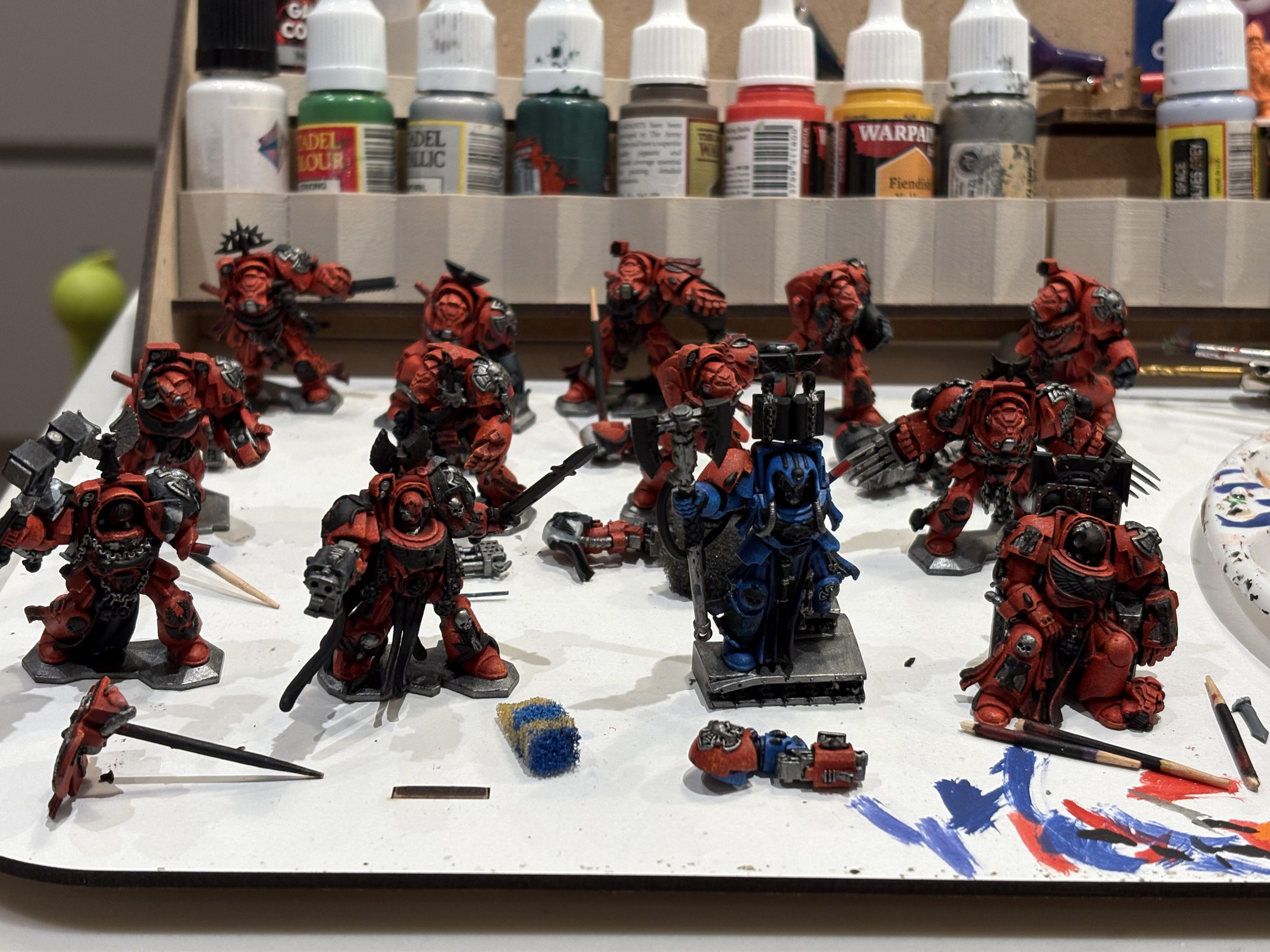 Blood Angels, Space Hulk, Space Marines, Terminator Armor, Warhammer 40,000, Work In Progress