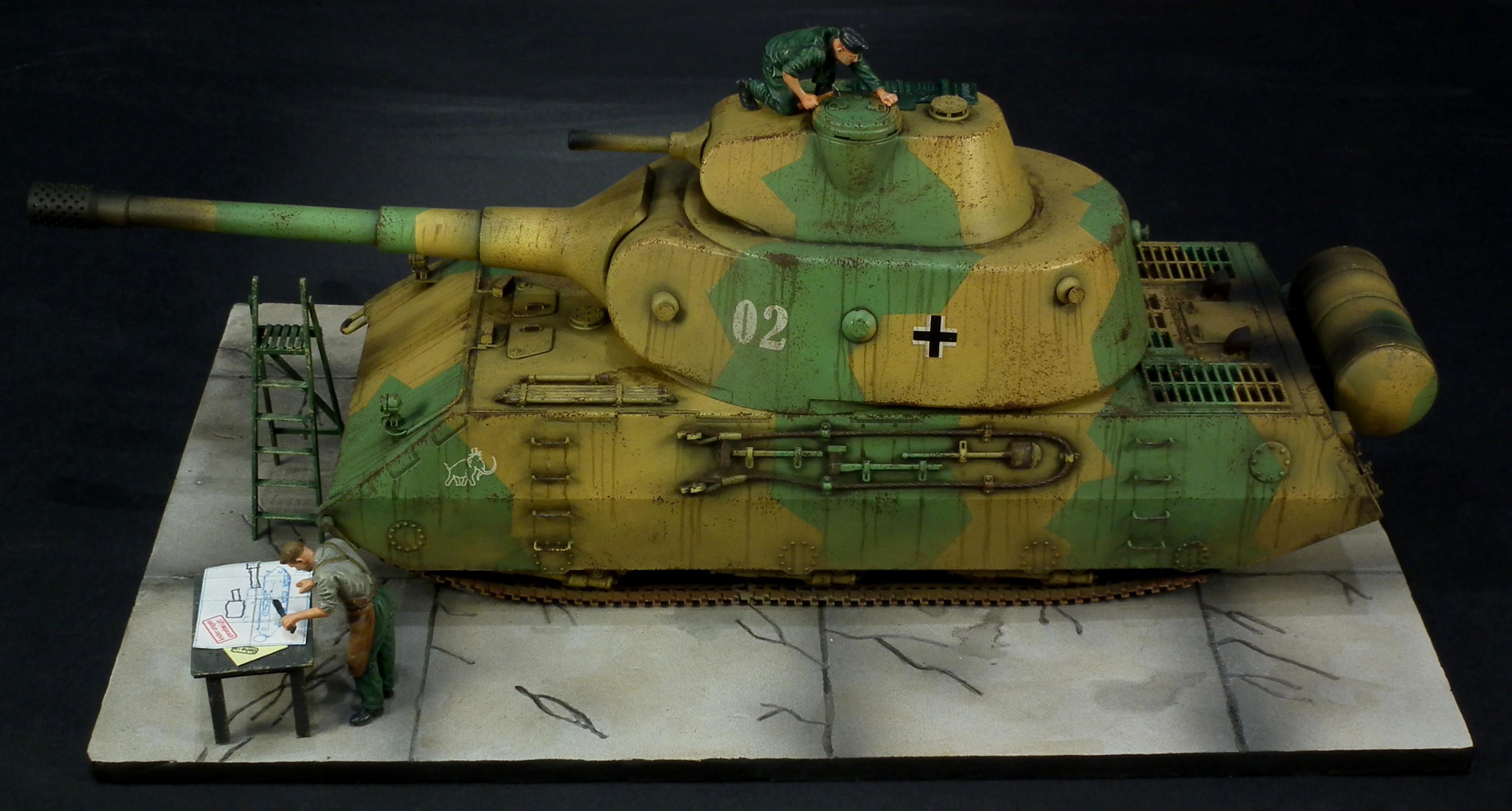 1/35, Fictional, Germans, Heavy, Mammut, Super-heavy, Tank, World War 2
