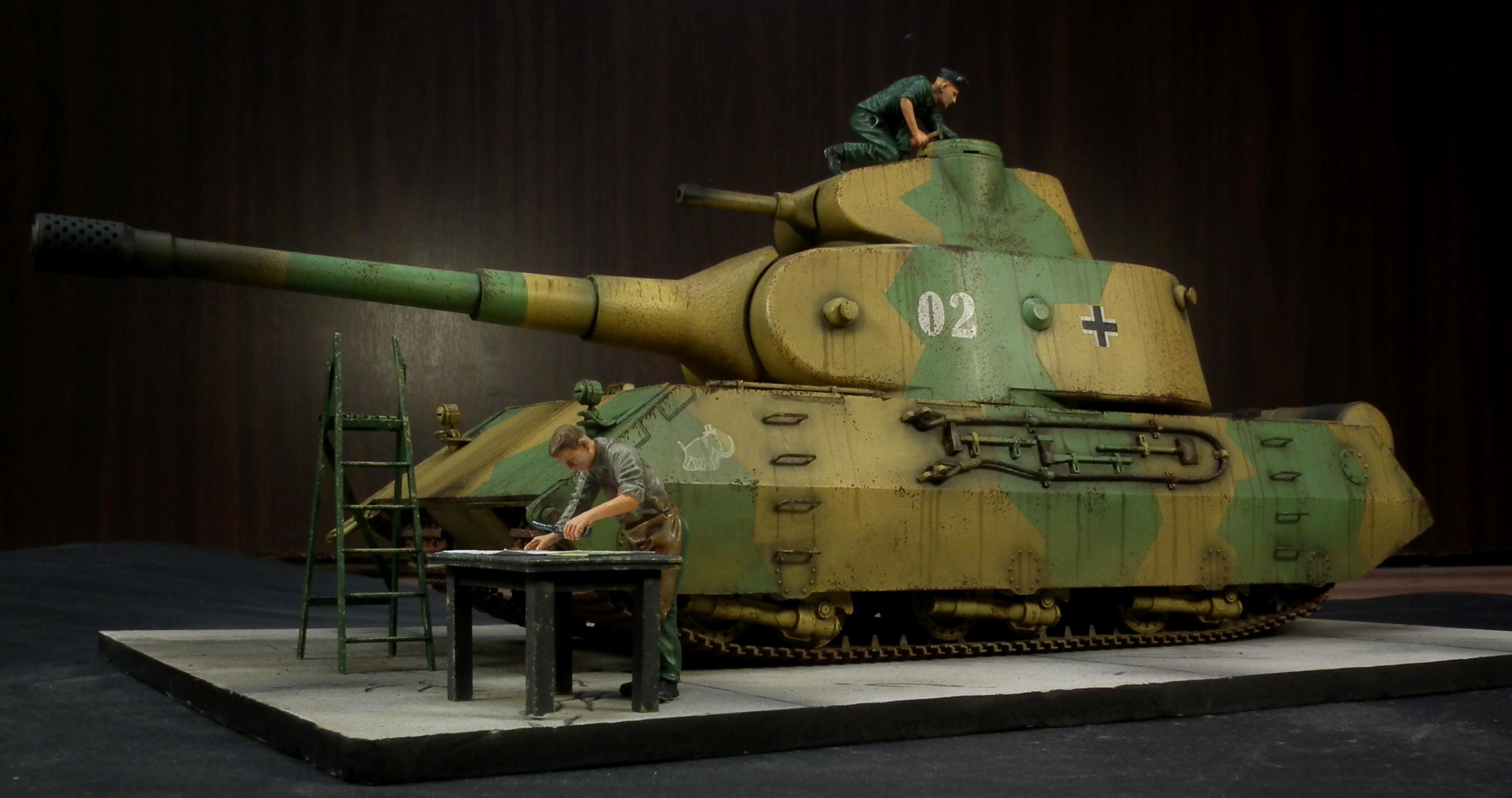 1/35, Fictional, Germans, Heavy, Mammut, Super-heavy, Tank, World War 2