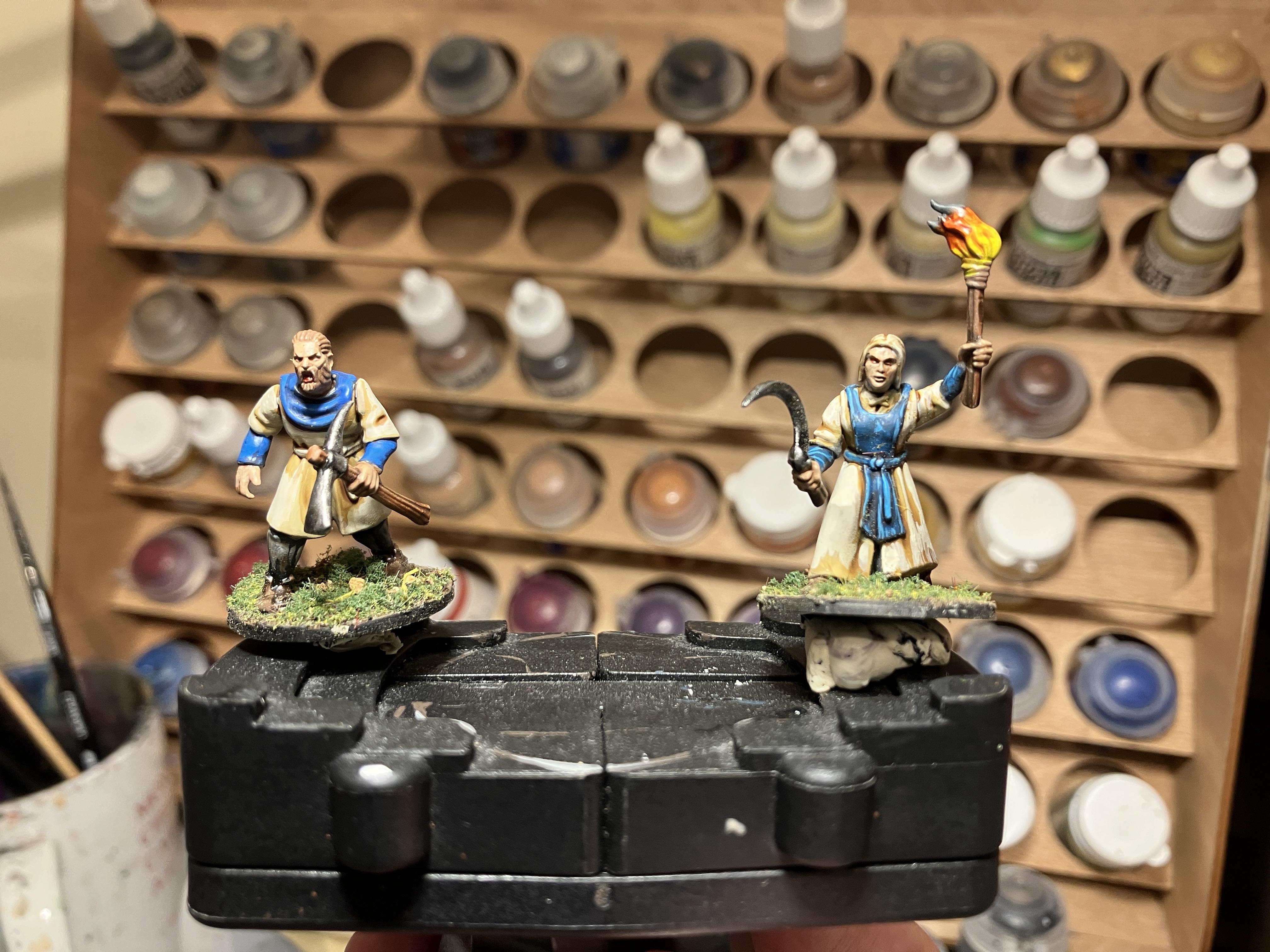 Bretonnians, Paint Test, Peasants, The Old World, Warhammer Fantasy