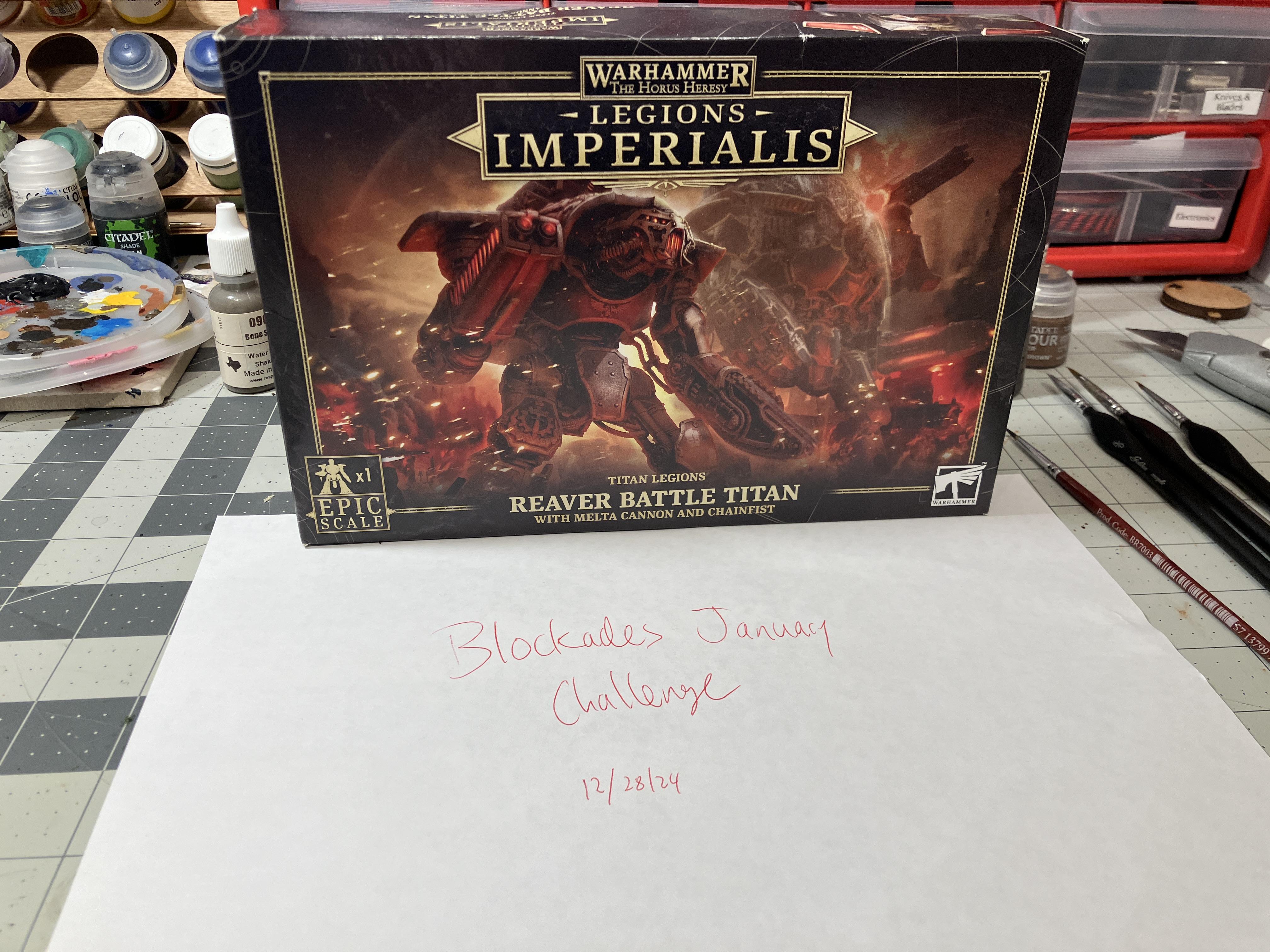 Hobby Progress Challenge, Legio Xestobiax, Legions Imperalis, Reaver, Thousand Sons, Titanicus