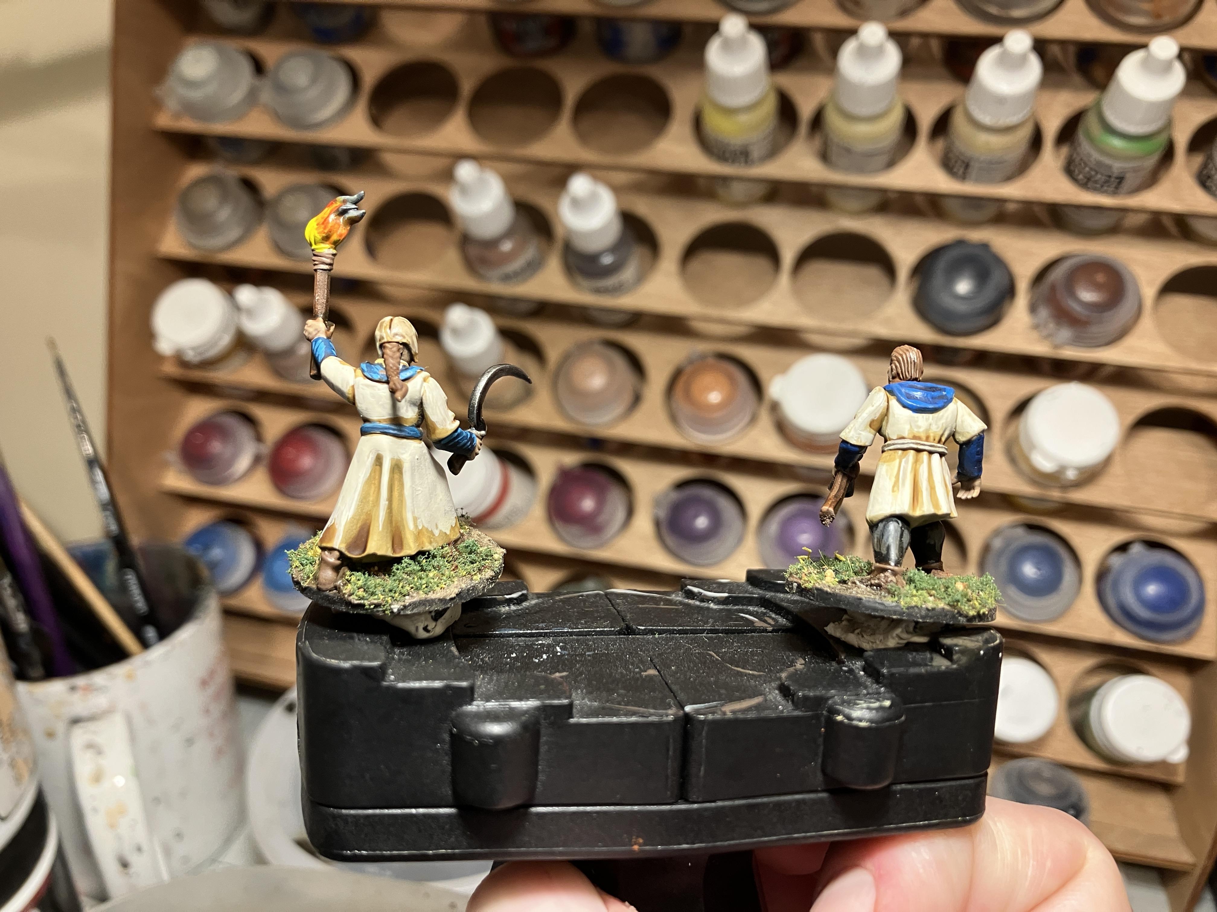 Bretonnians, Paint Test, Peasants, The Old World, Warhammer Fantasy