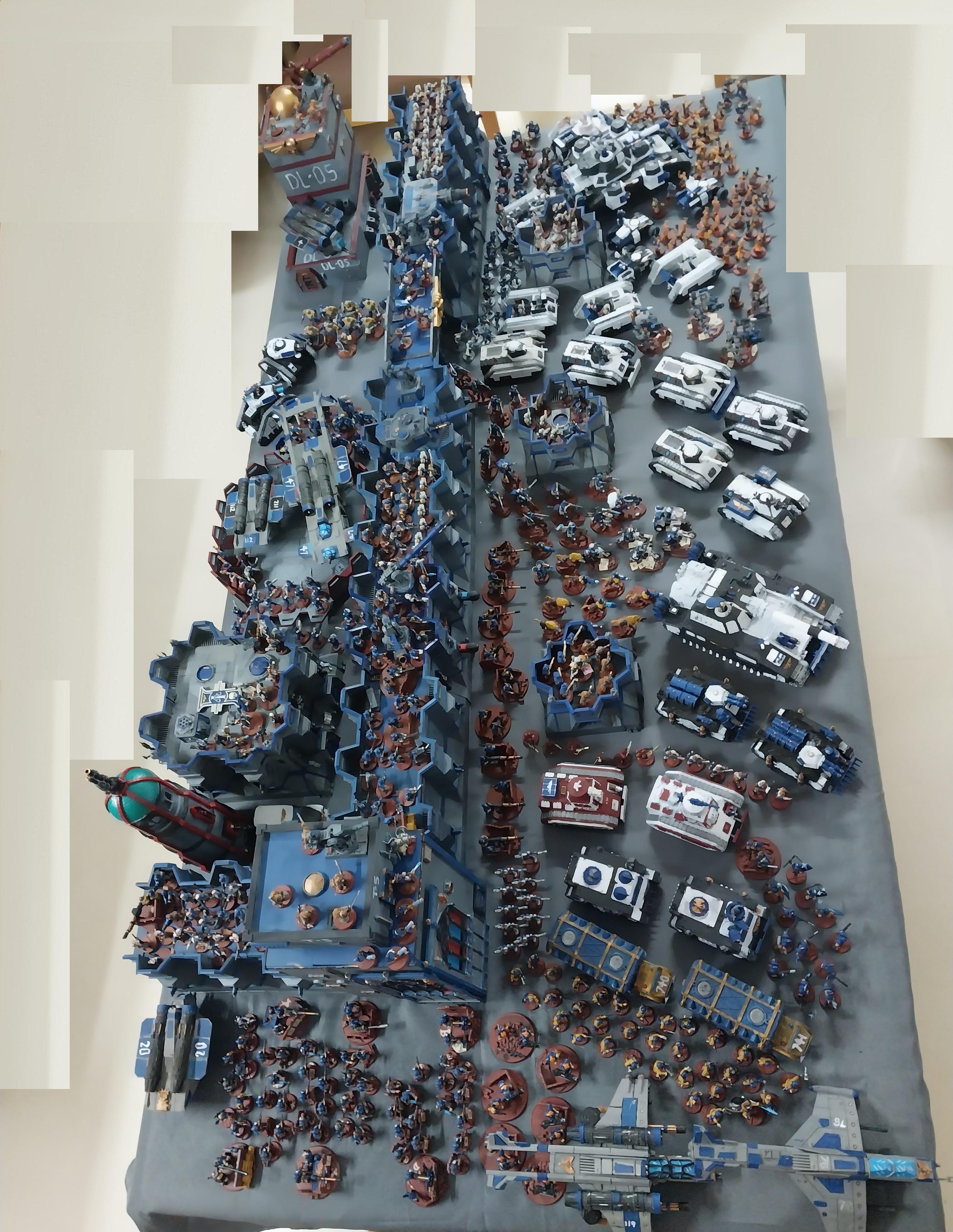 Adeptus Arbites, Army, Fortifications, Imperial Guard, Thin Blue Line