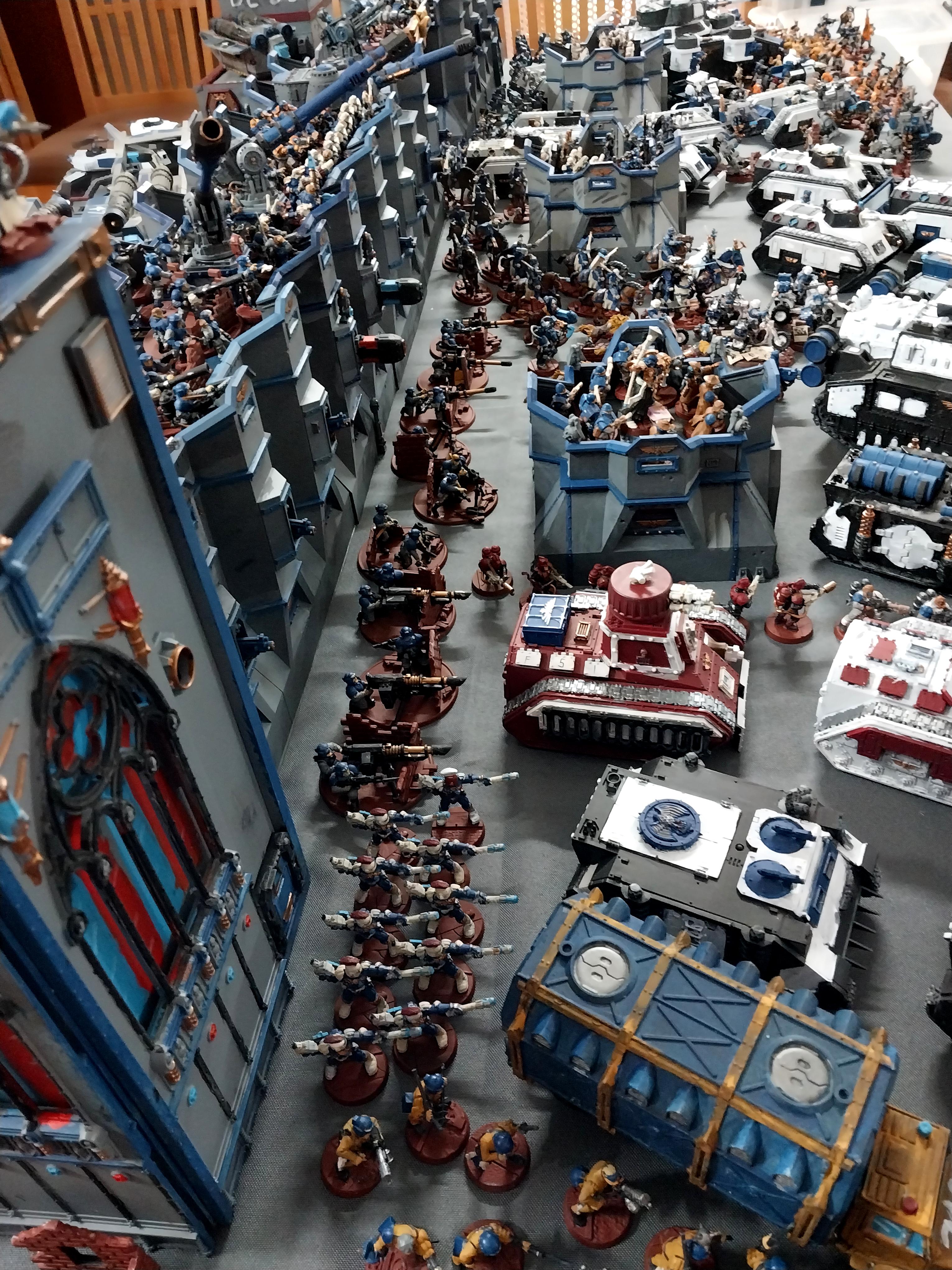 Adeptus Arbites, Army, Fortifications, Imperial Guard, Thin Blue Line