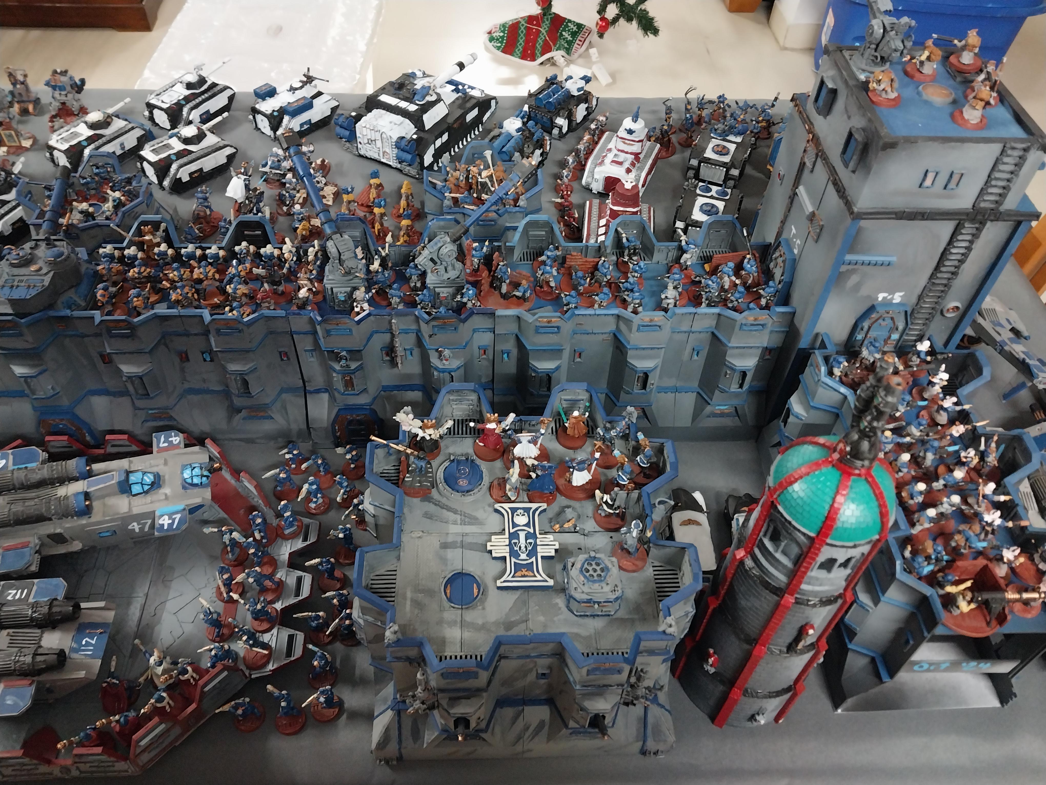 Adeptus Arbites, Army, Fortifications, Imperial Guard, Thin Blue Line