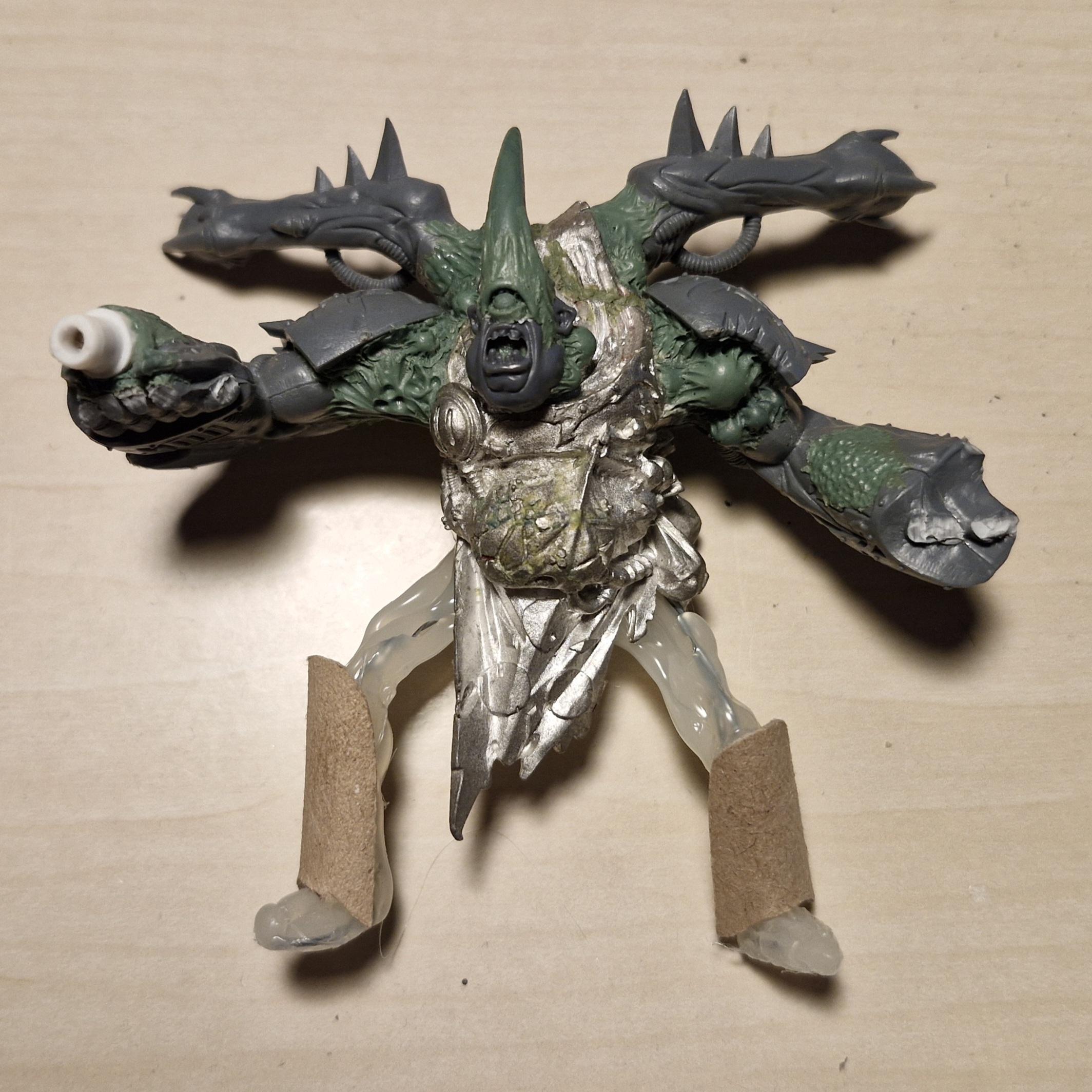 Astartes, Chaos, Conversion, Daemons, Death Guard, Kitbash, Nurgle, Plague, Prince, Sculpting, Space, Space Marines