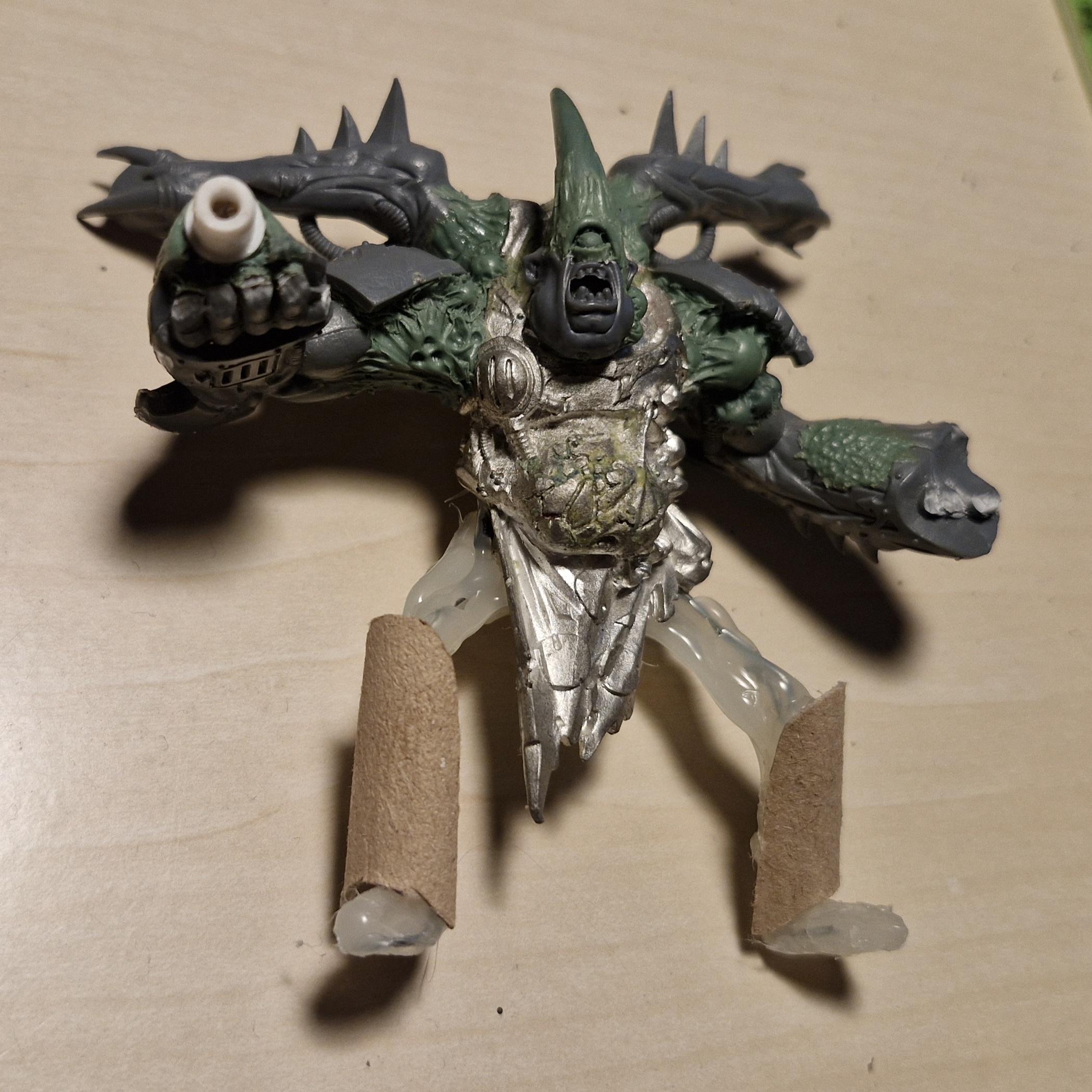 Astartes, Chaos, Conversion, Daemons, Death Guard, Kitbash, Nurgle, Plague, Prince, Sculpting, Space, Space Marines