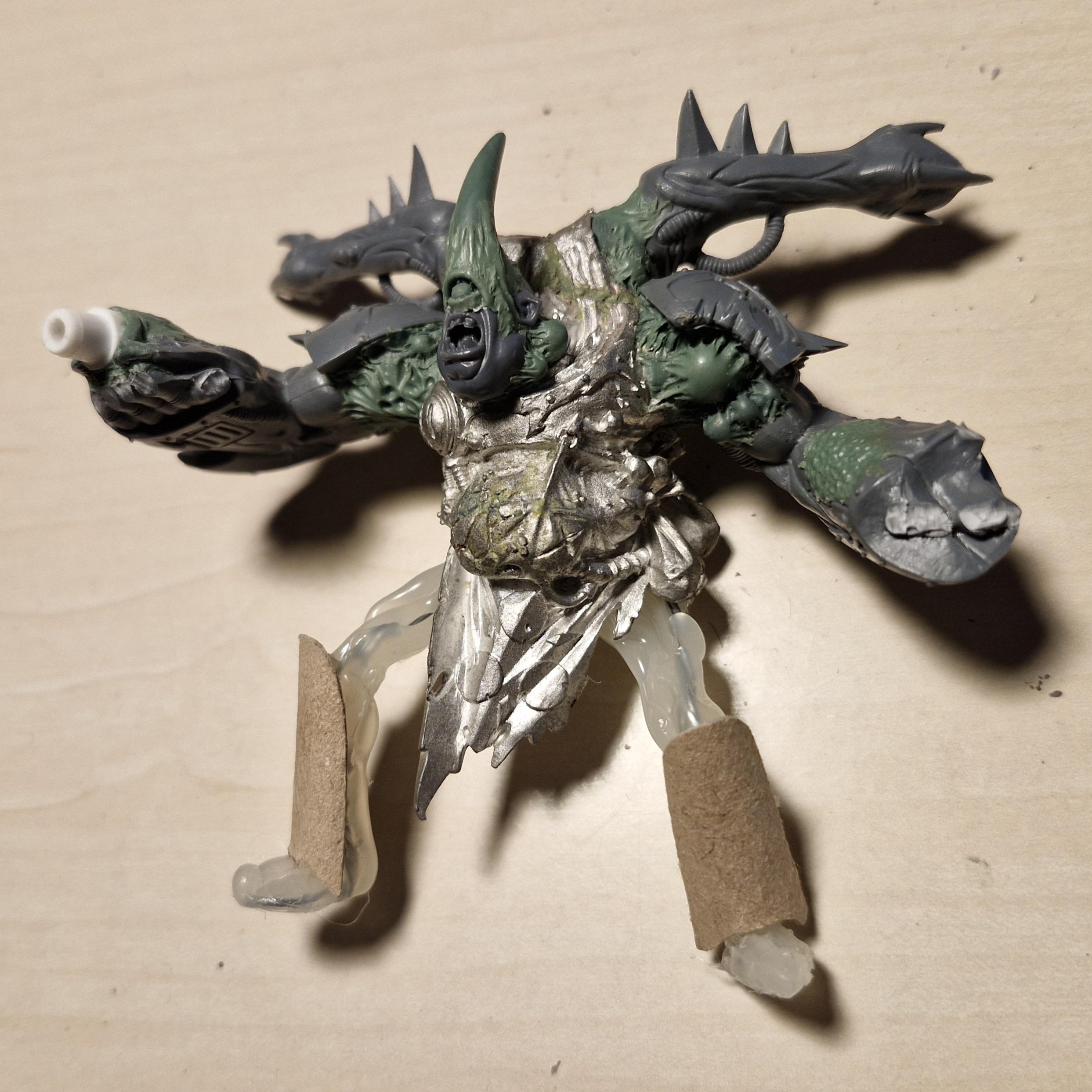 Astartes, Chaos, Conversion, Daemons, Death Guard, Kitbash, Nurgle, Plague, Prince, Sculpting, Space, Space Marines