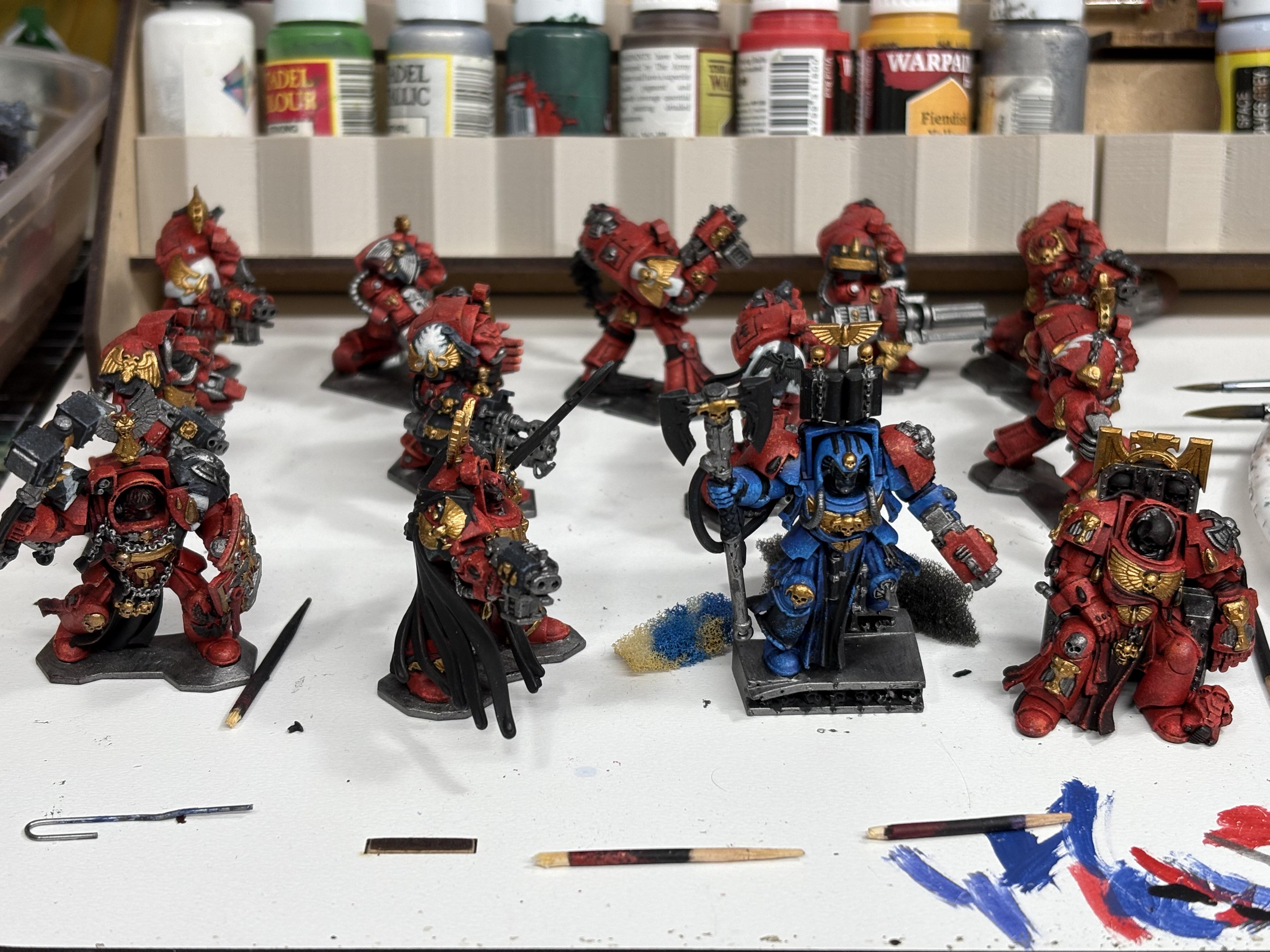 Blood Angels, Space Hulk, Space Marines, Terminator Armor, Warhammer 40,000, Work In Progress
