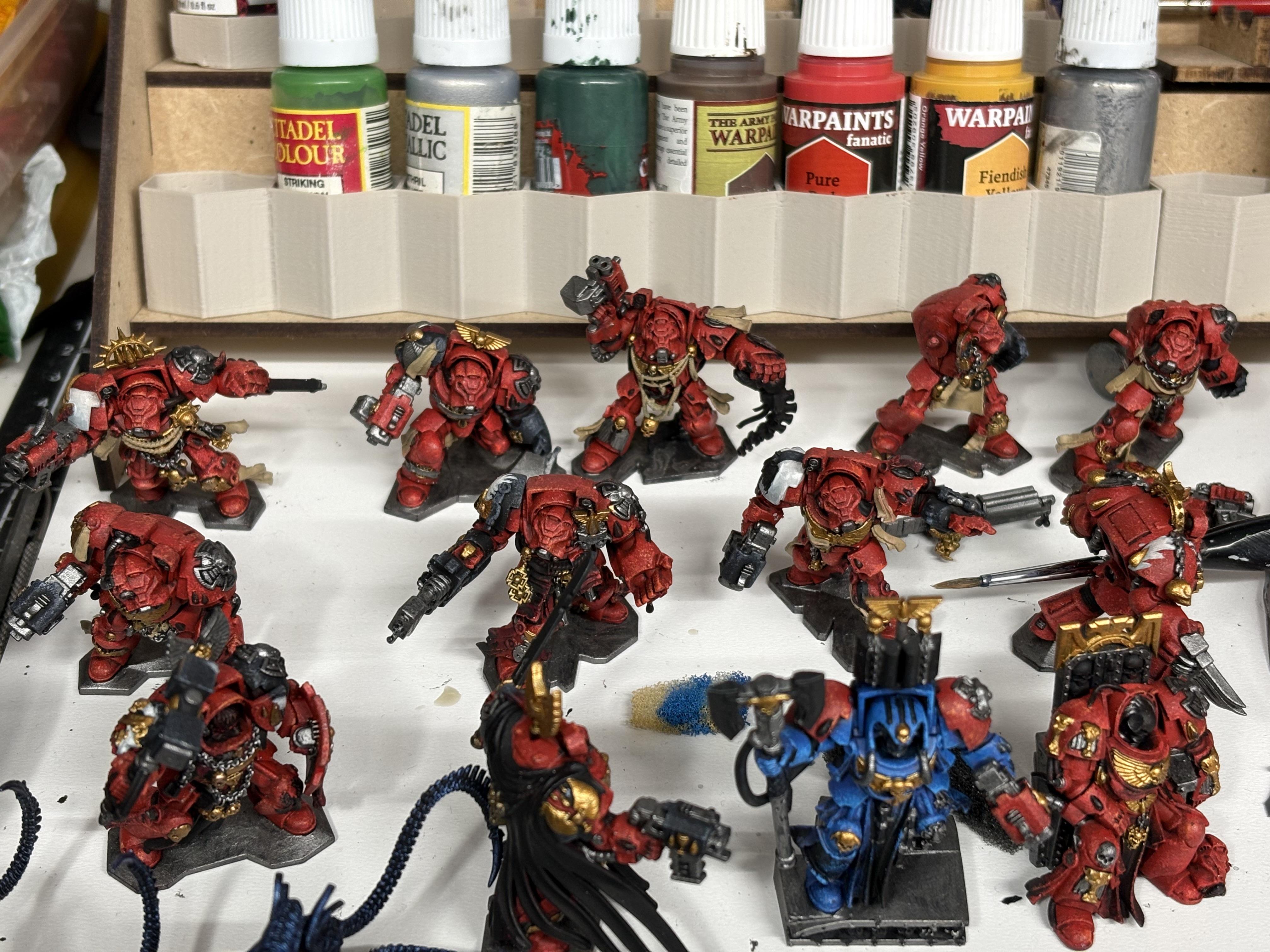 Blood Angels, Space Hulk, Space Marines, Terminator Armor, Warhammer 40,000, Work In Progress
