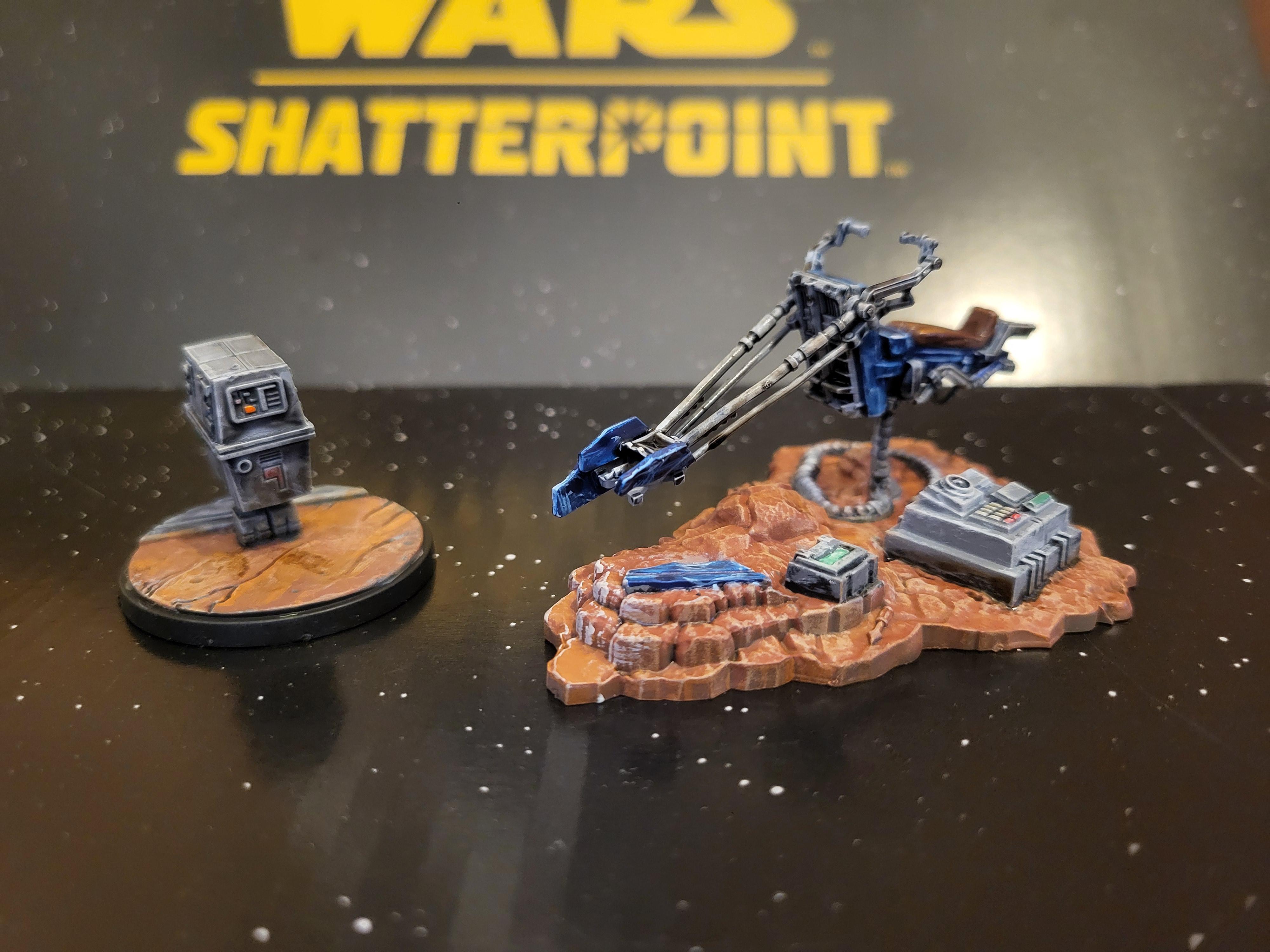Terrain, Gonk droid and swoop bike