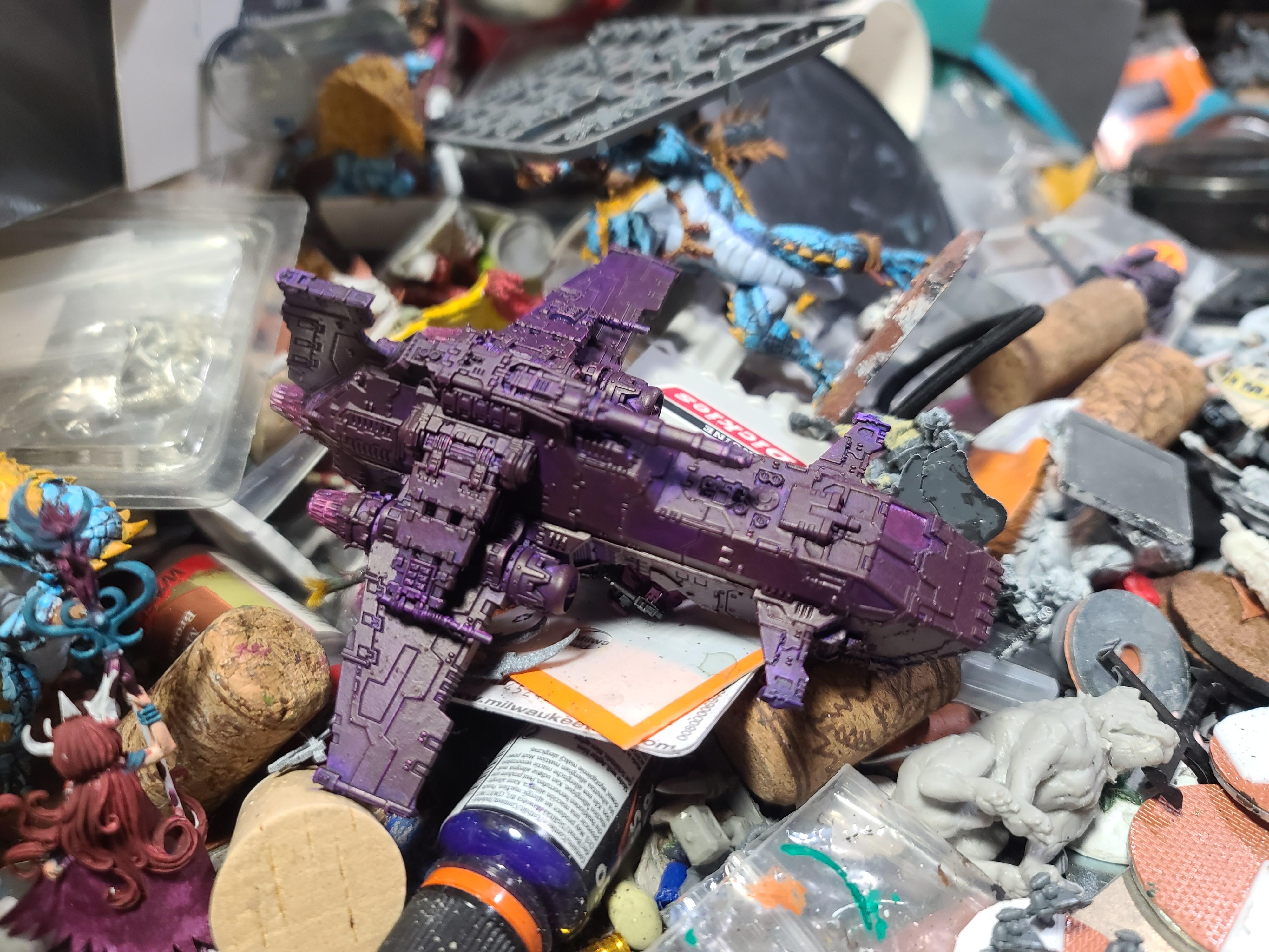 8mm Legions Imperialis, Aircraft, Emperor's Children, Games Workshop, Space Marines, Thunderhawk