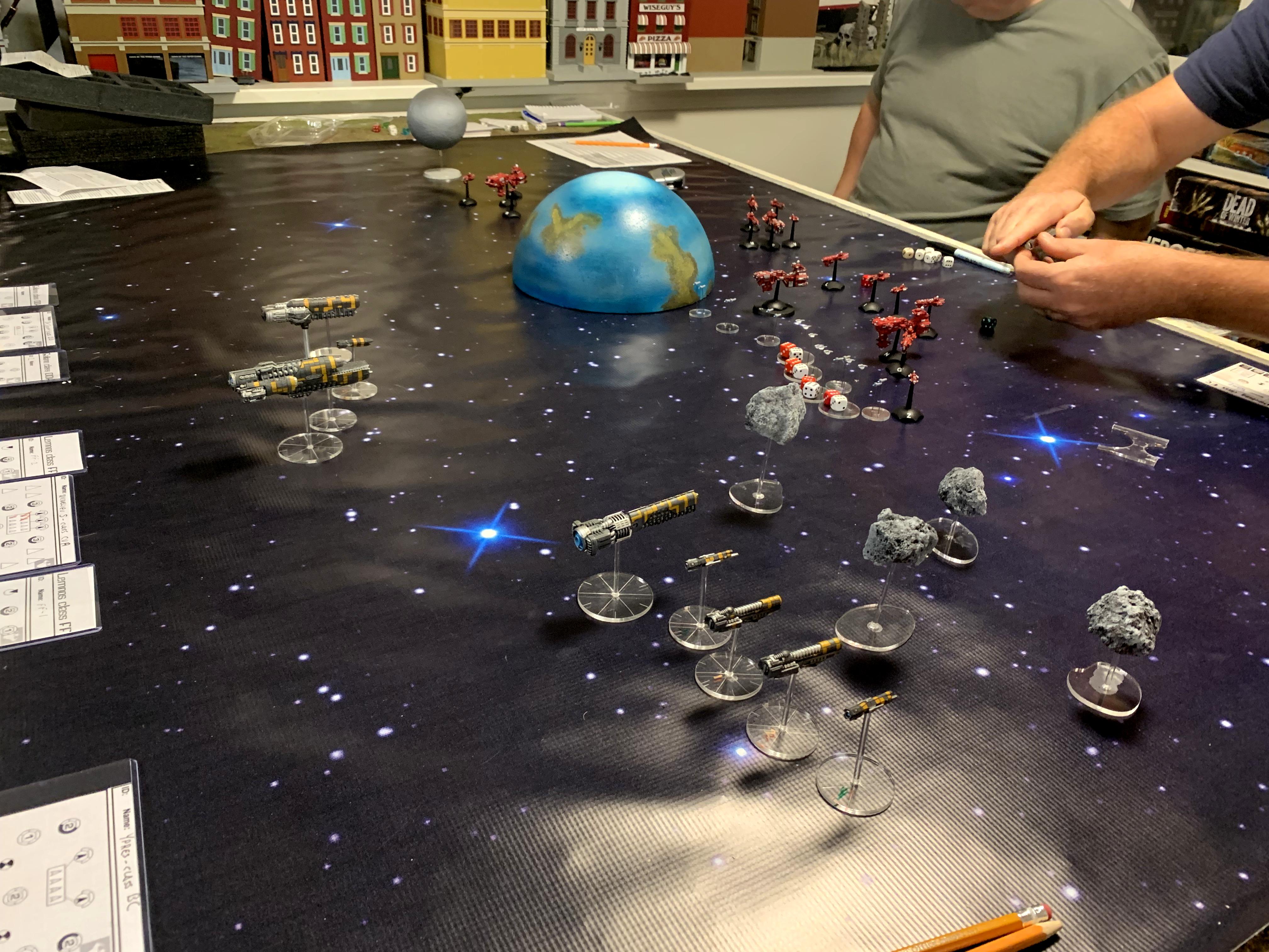 Full Thrust battle