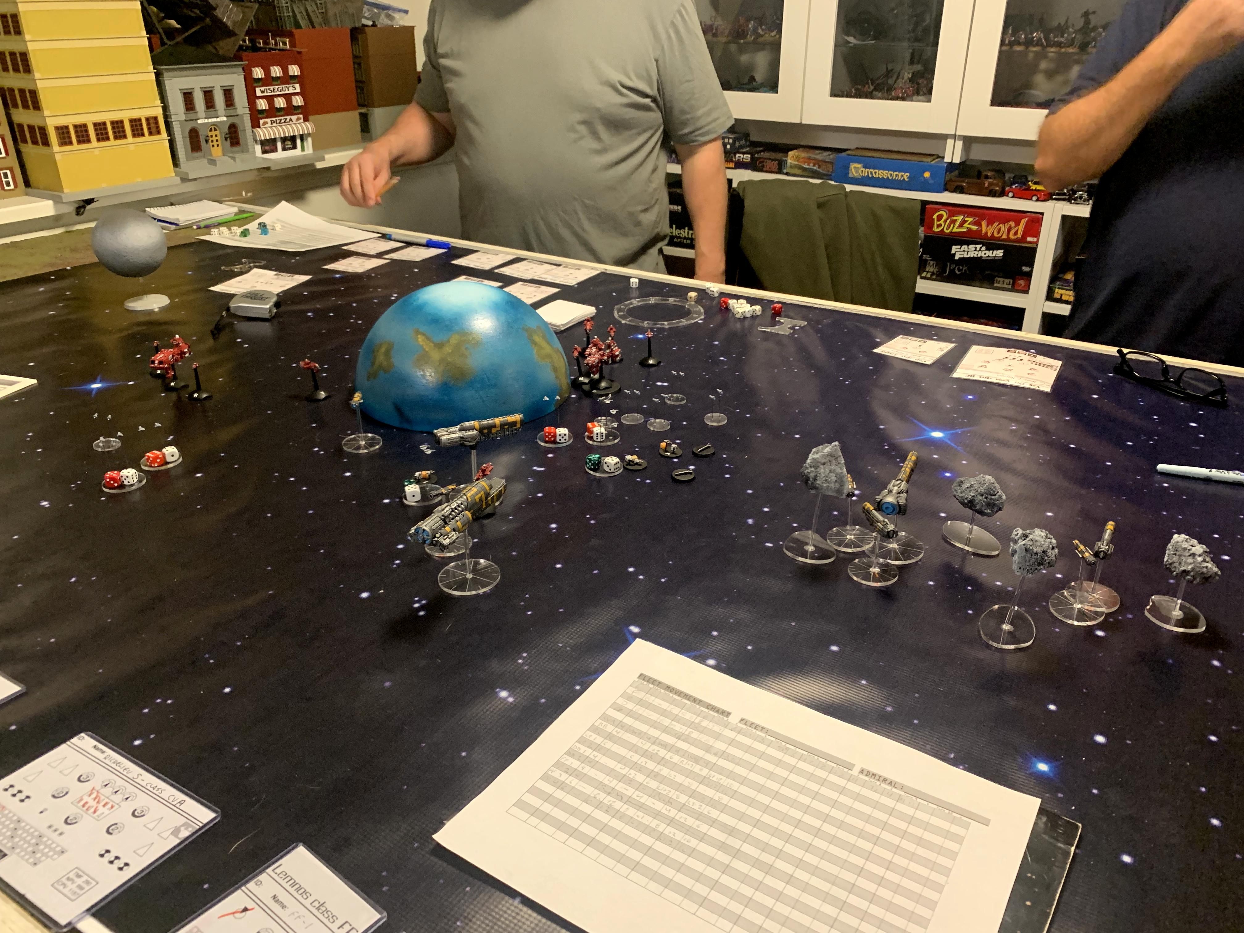 Full Thrust battle