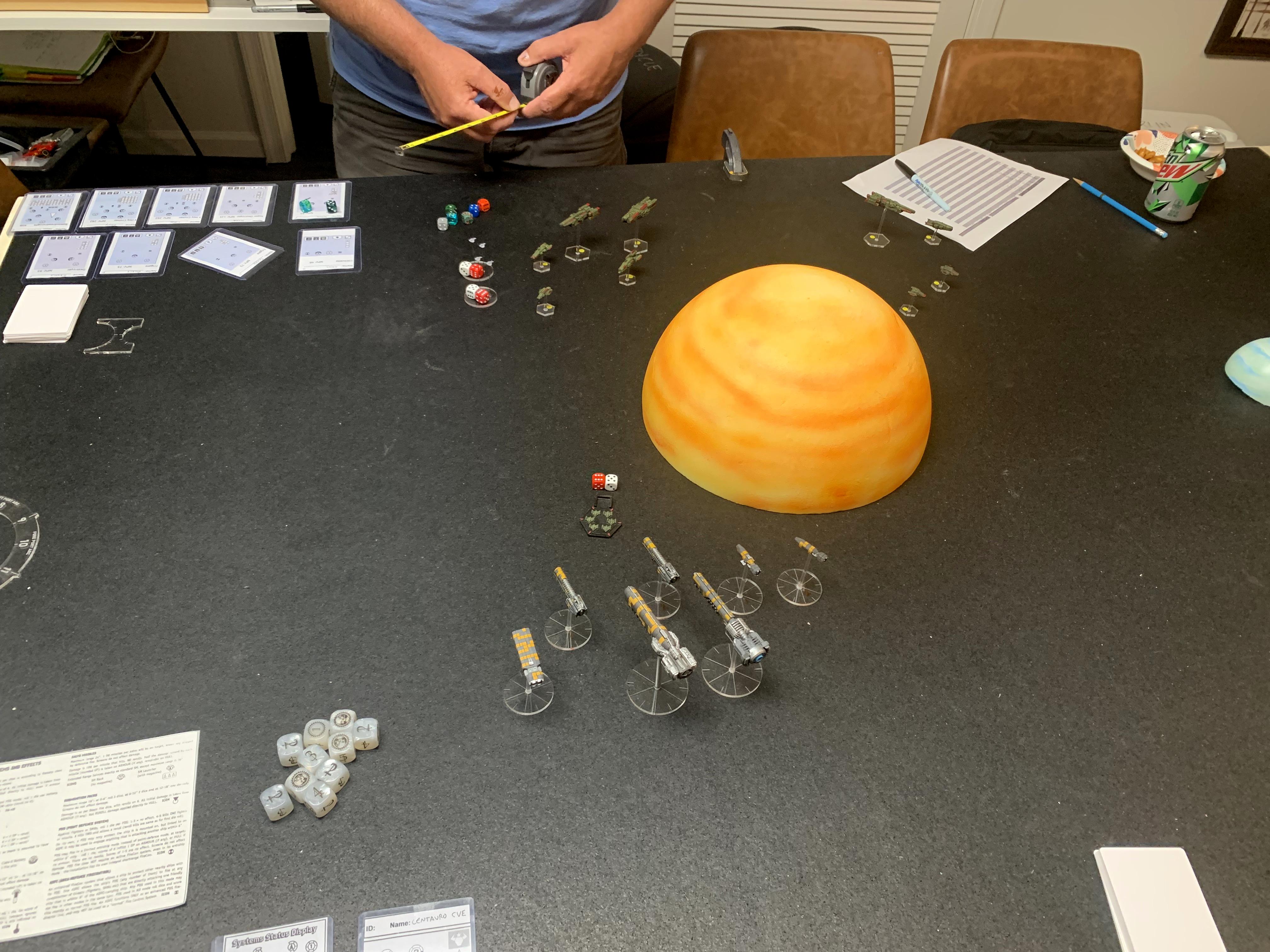 Full Thrust battle