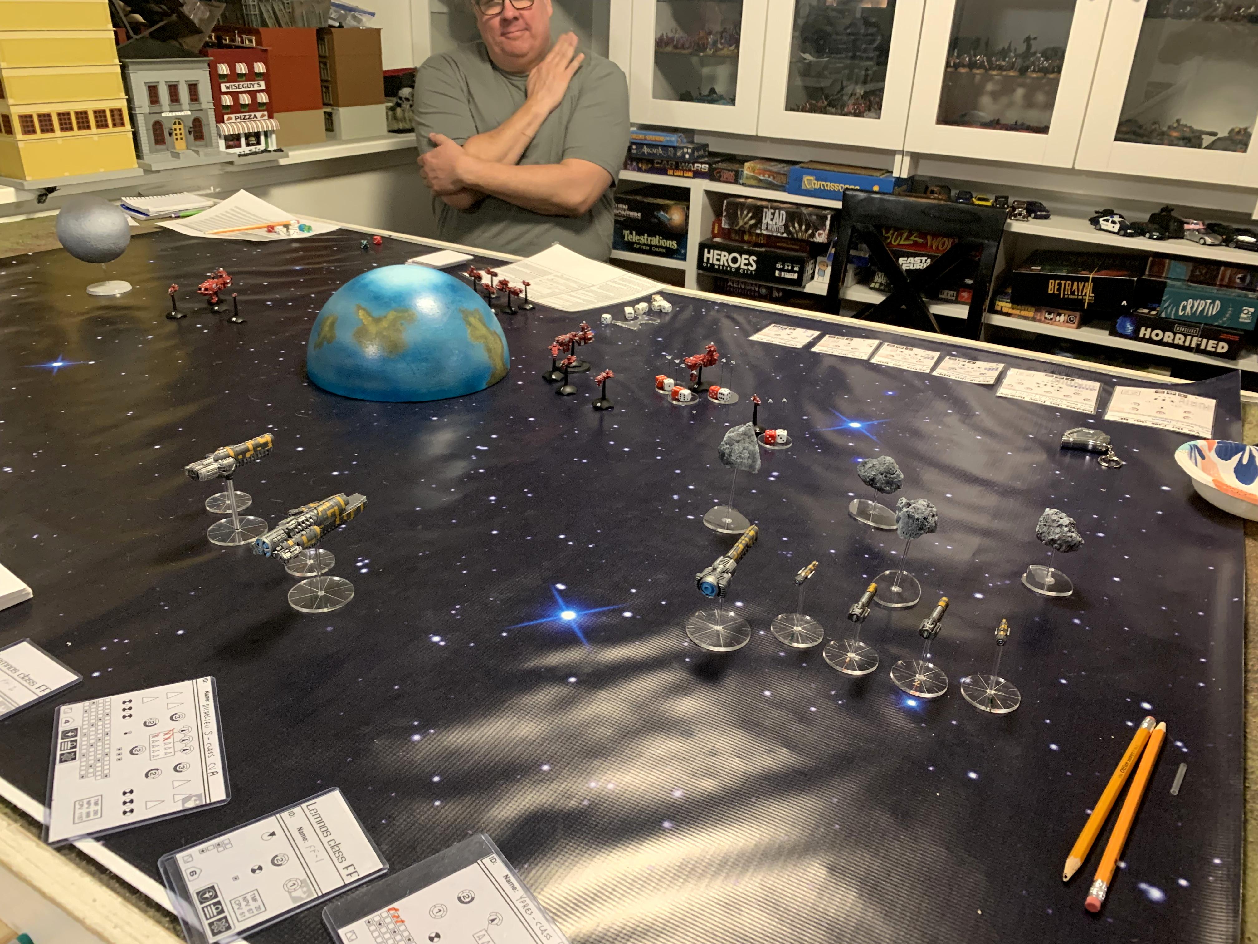 Full Thrust battle
